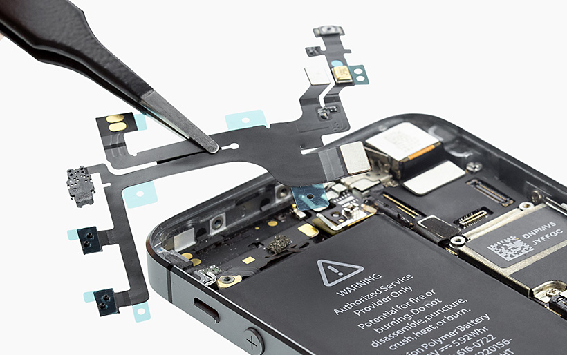 laurel, ms repair nearby iPhone 5s – Removing the standby/volume control cable