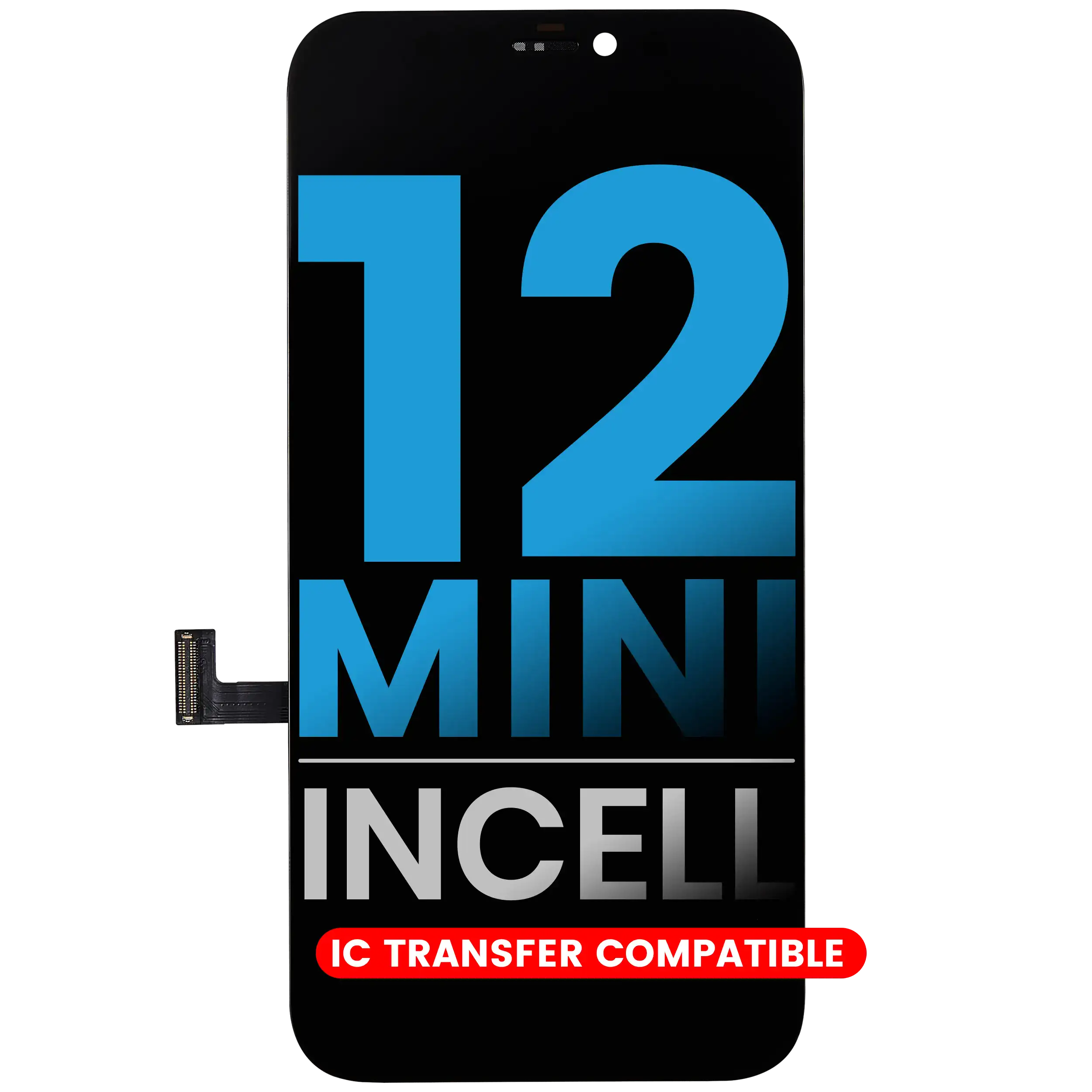Lcd Assembly Compatible For Iphone 12 Mini (Aftermarket: Aq7 / Incell)