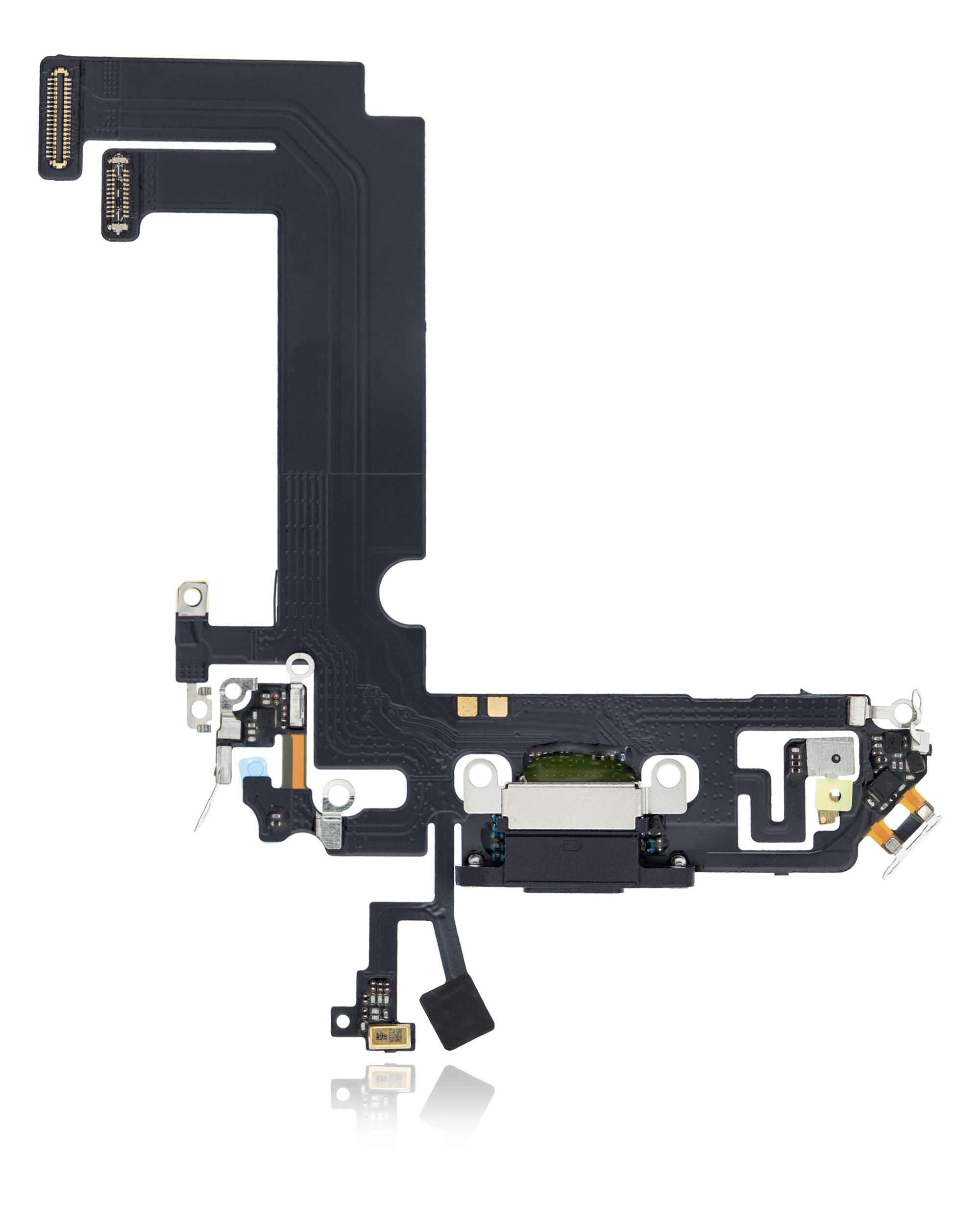 Charging Port Flex Cable Compatible For Iphone 12 Mini (Used  Pull) (Black)