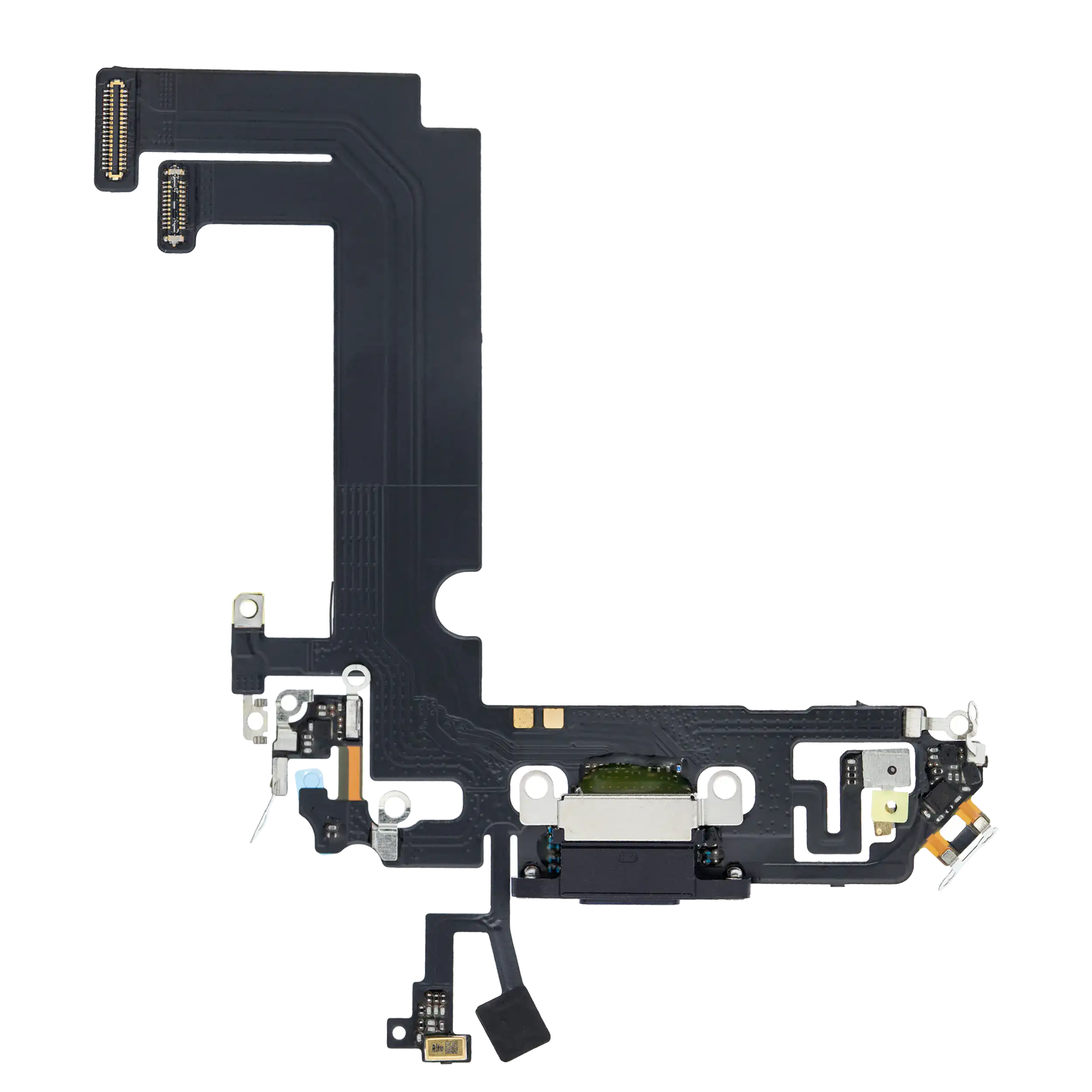 Charging Port Flex Cable Compatible For Iphone 12 Mini (Aftermarket Plus) (Black)