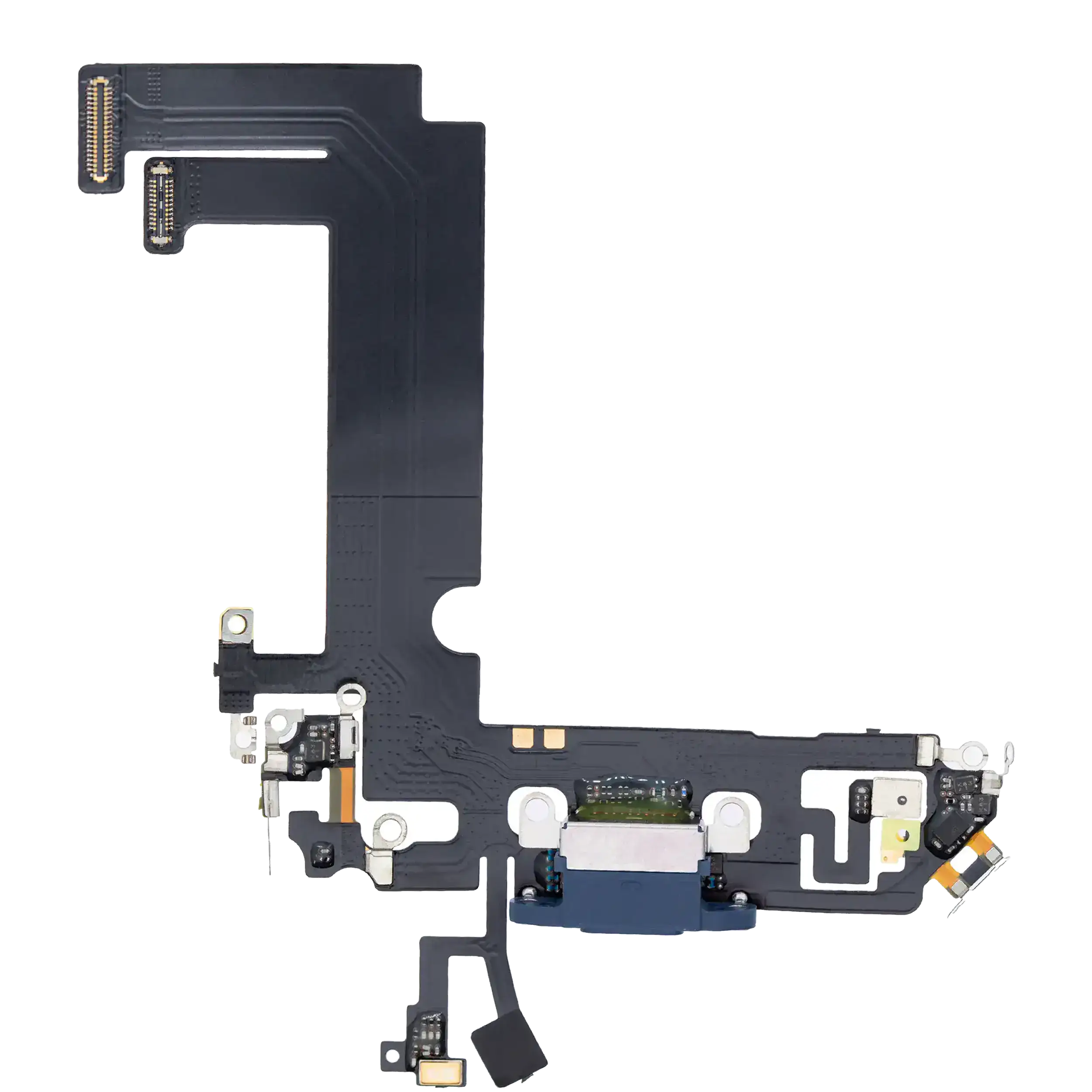 Charging Port Flex Cable Compatible For Iphone 12 Mini (Aftermarket Plus) (Blue)