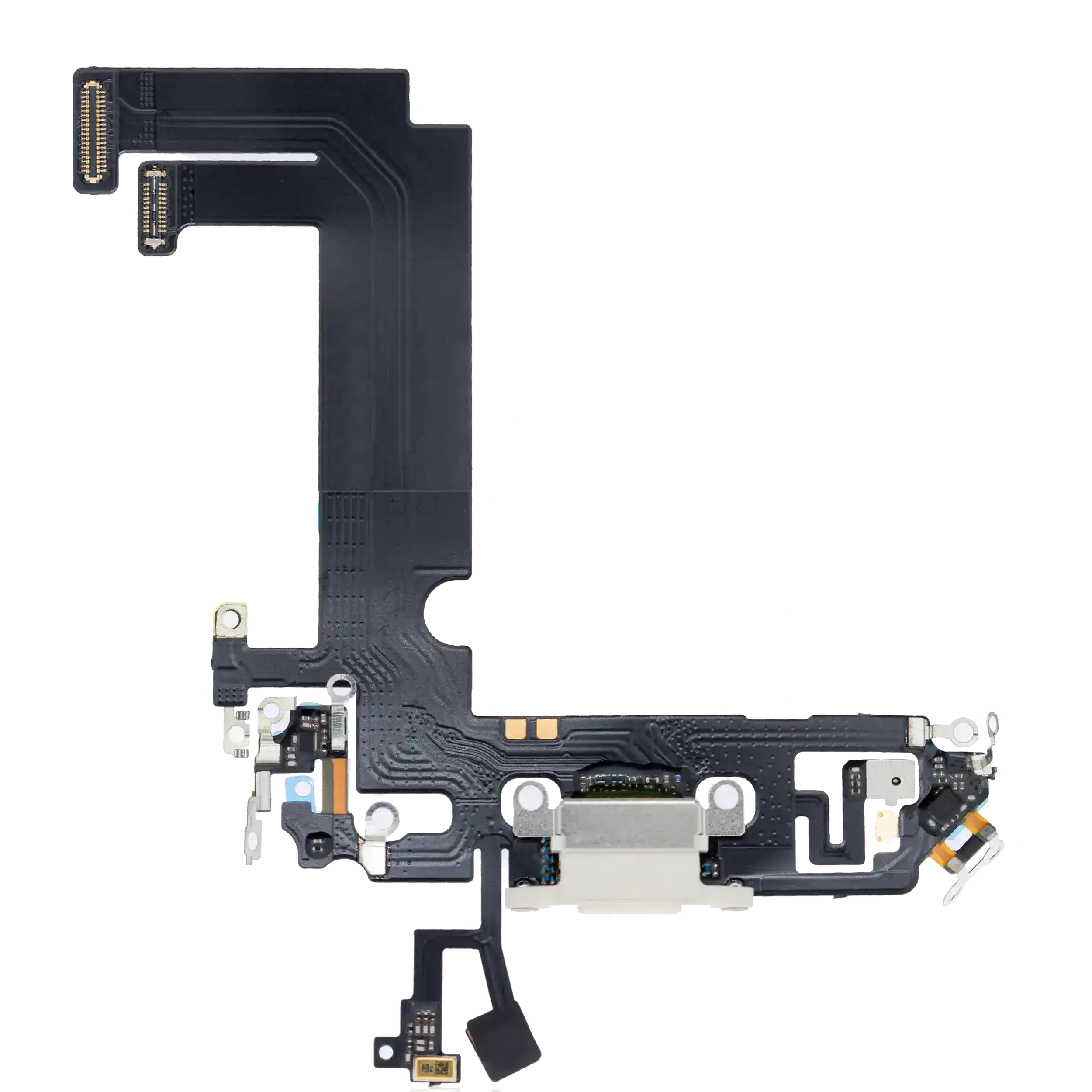 Charging Port Flex Cable Compatible For Iphone 12 Mini (Aftermarket Plus) (White)