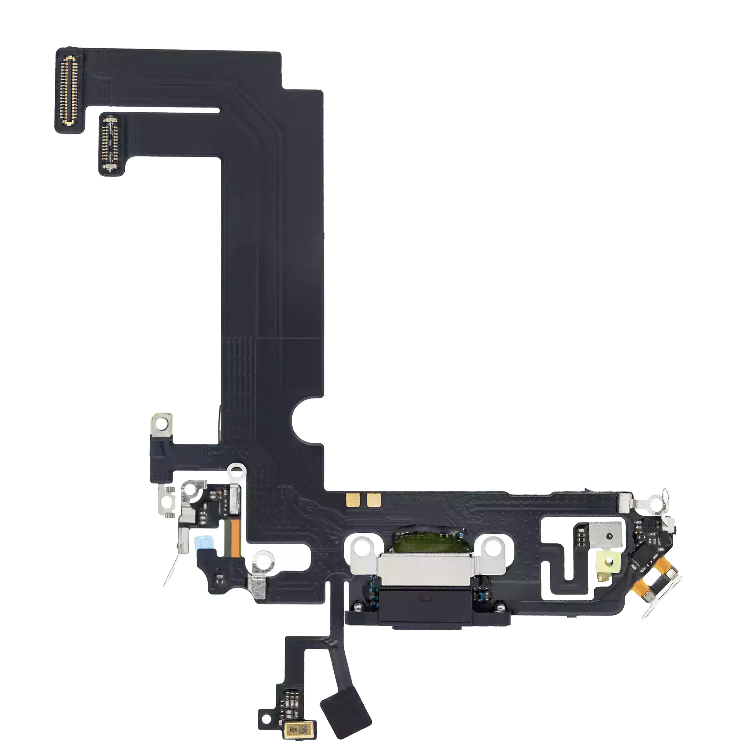 Charging Port Flex Cable Compatible For Iphone 12 Mini (Premium) (Black)