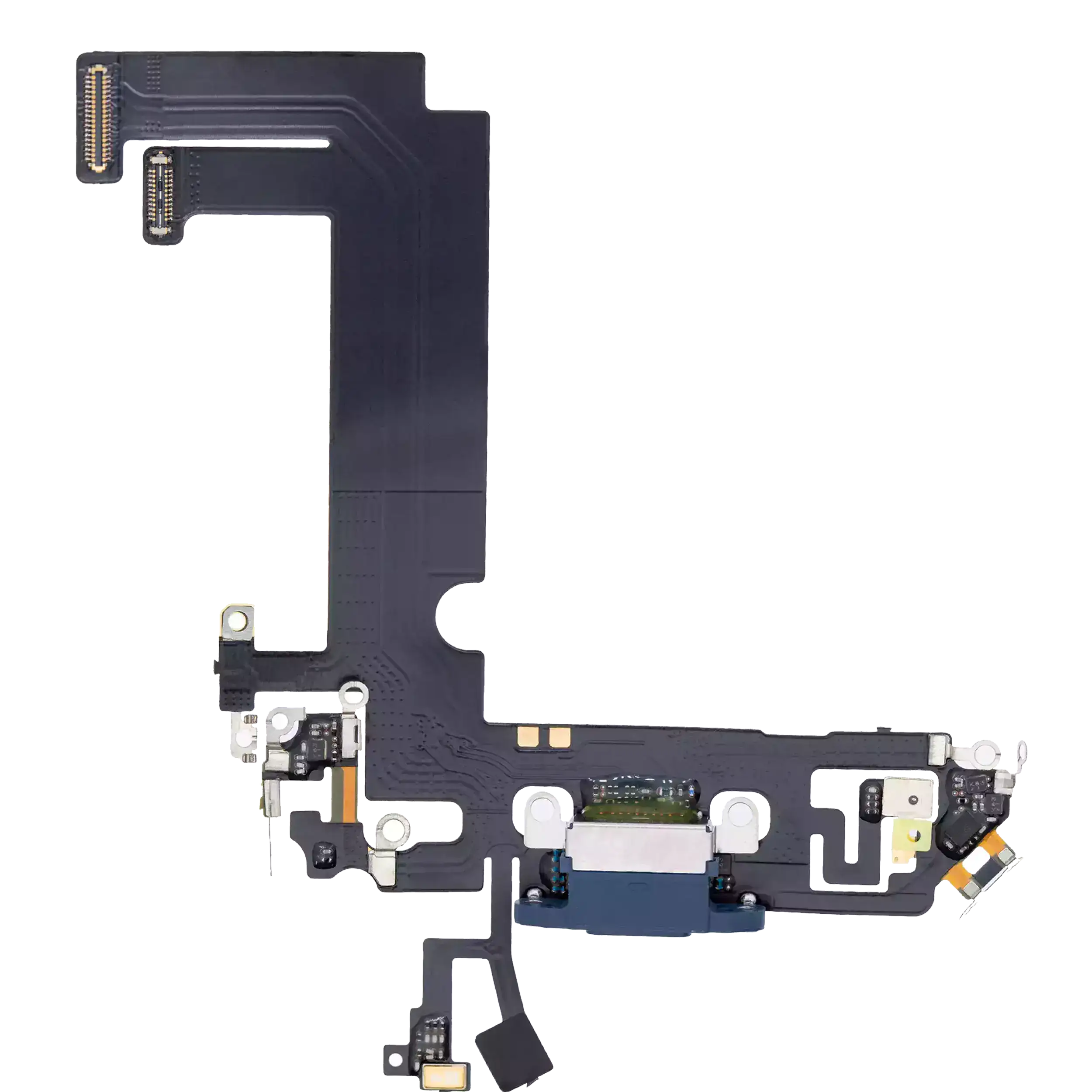 Charging Port Flex Cable Compatible For Iphone 12 Mini (Premium) (Blue)