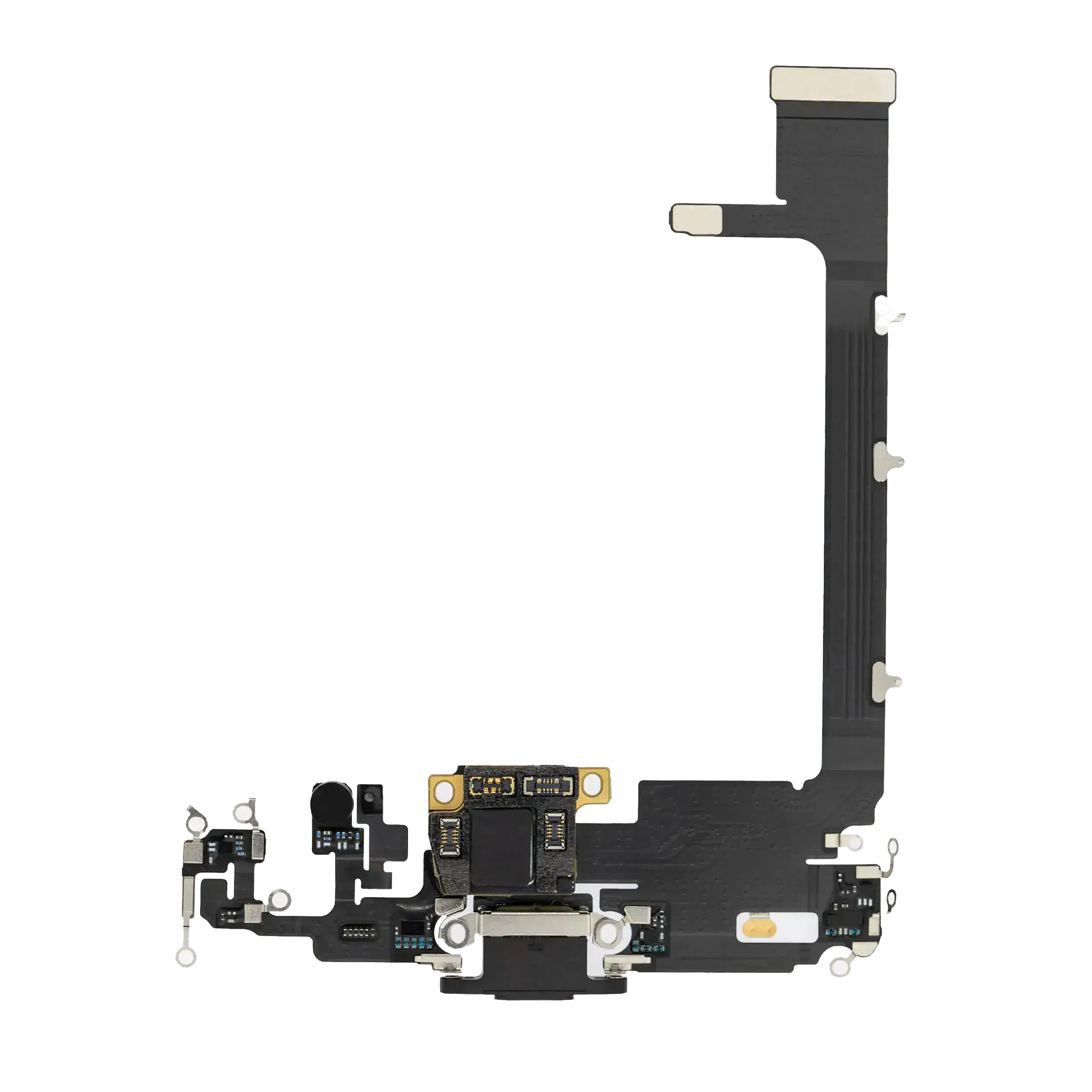 Charging Port Flex Cable With Board Compatible For Iphone 11 Pro Max (Premium) (Space Gray)