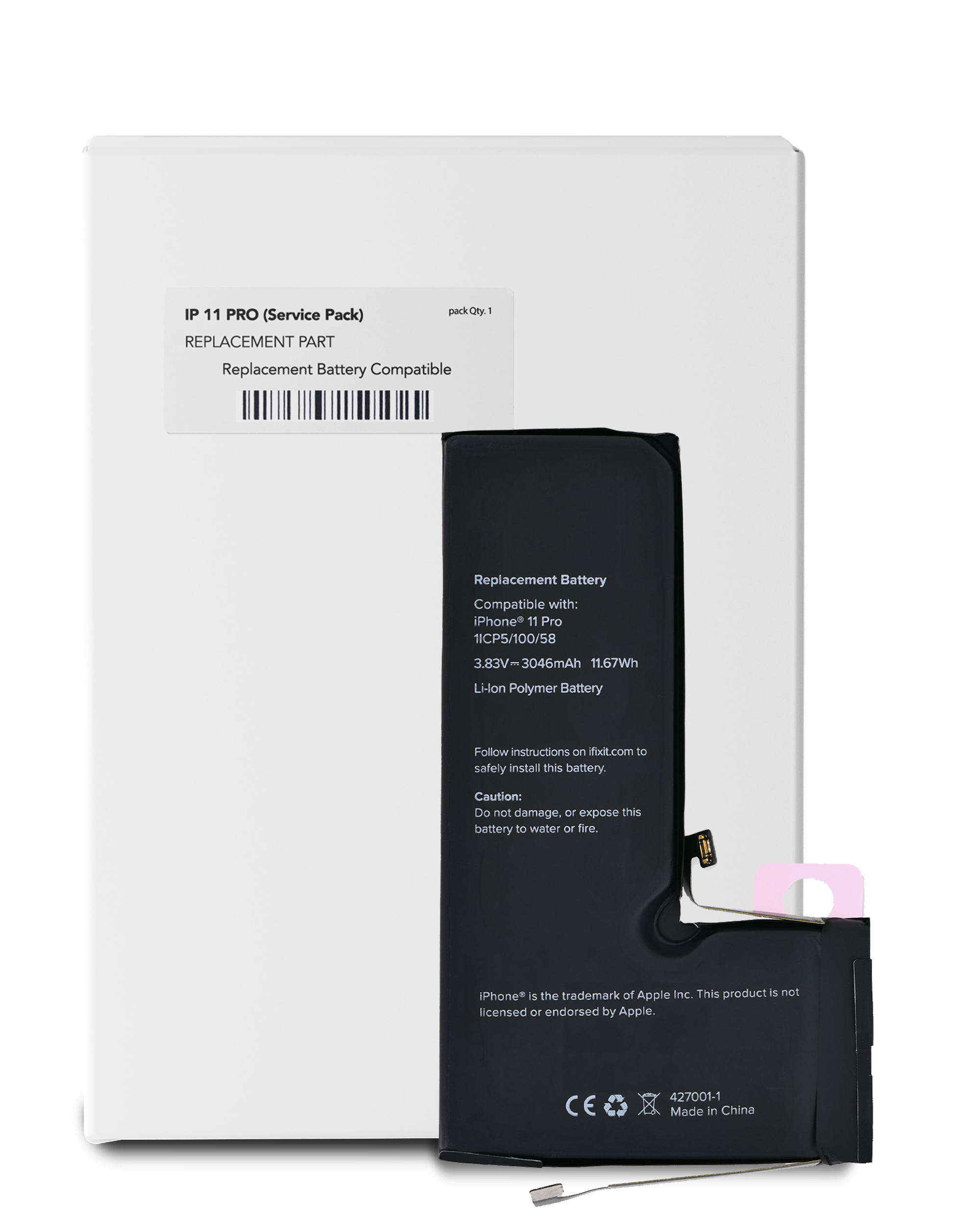 Replacement Battery Compatible For Iphone 11 Pro (Service Pack)