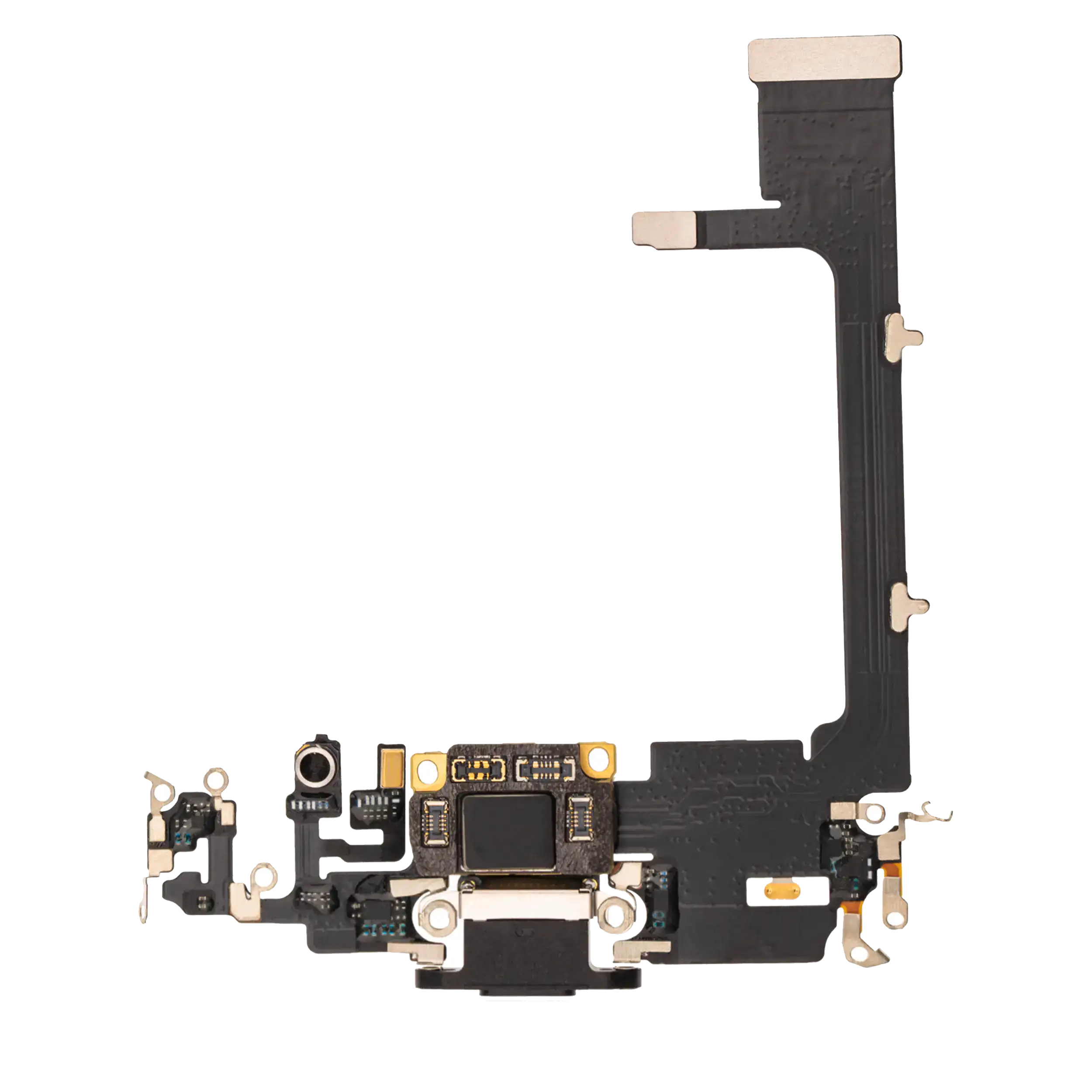 Charging Port Flex Cable With Board Compatible For Iphone 11 Pro (Aftermarket Plus) (Space Gray)