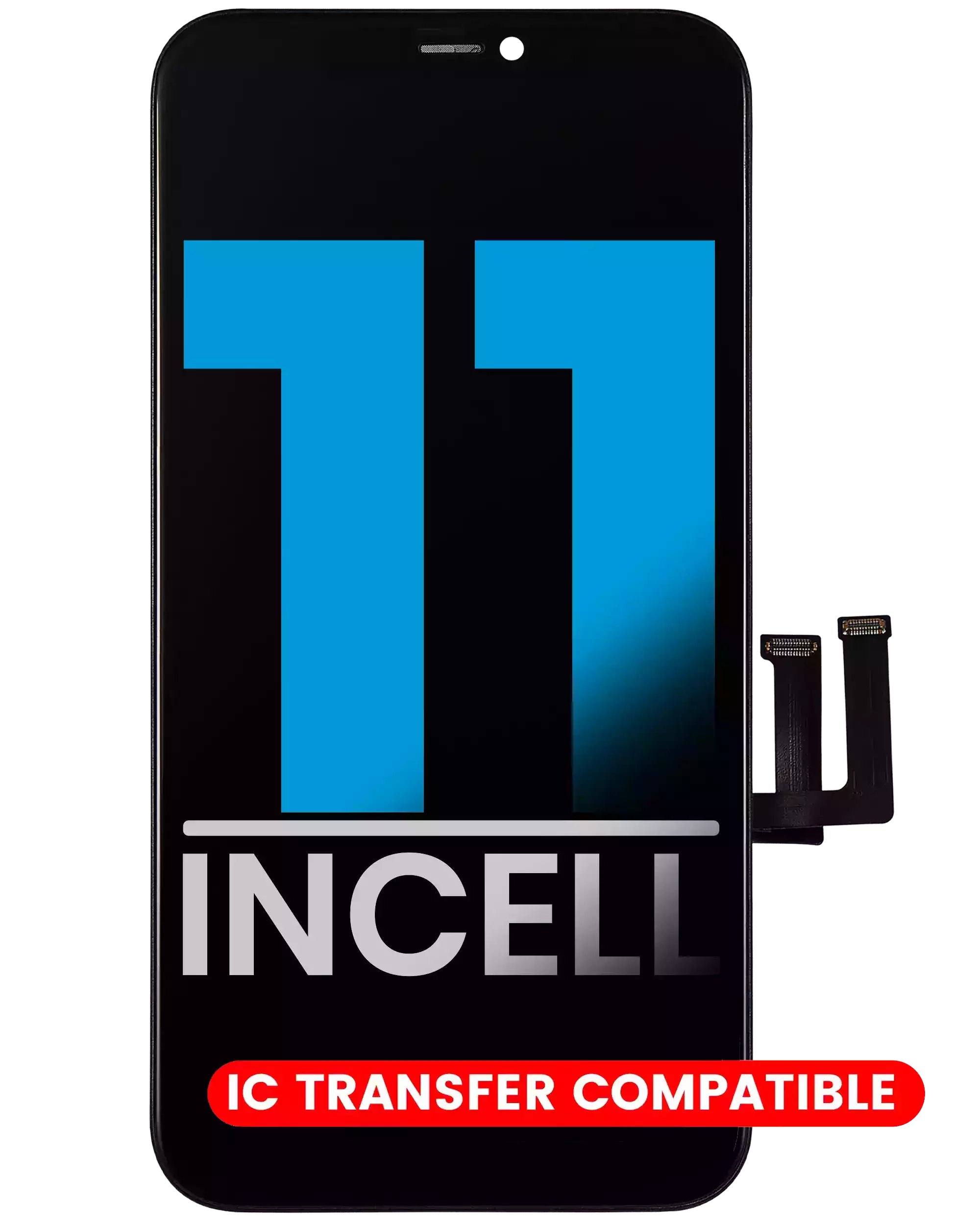 Lcd Assembly With Steel Plate Pre-Installed Compatible For Iphone 11 (Aftermarket: Aq7 / Incell)