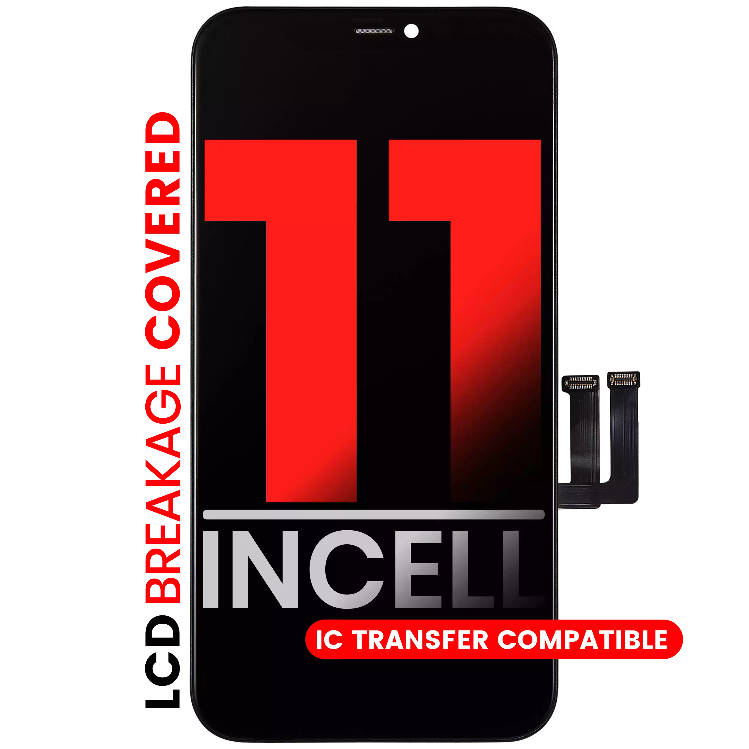 Lcd Assembly With Steel Plate Pre-Installed Compatible For Iphone 11 (Aftermarket Pro: Xo7 / Incell)