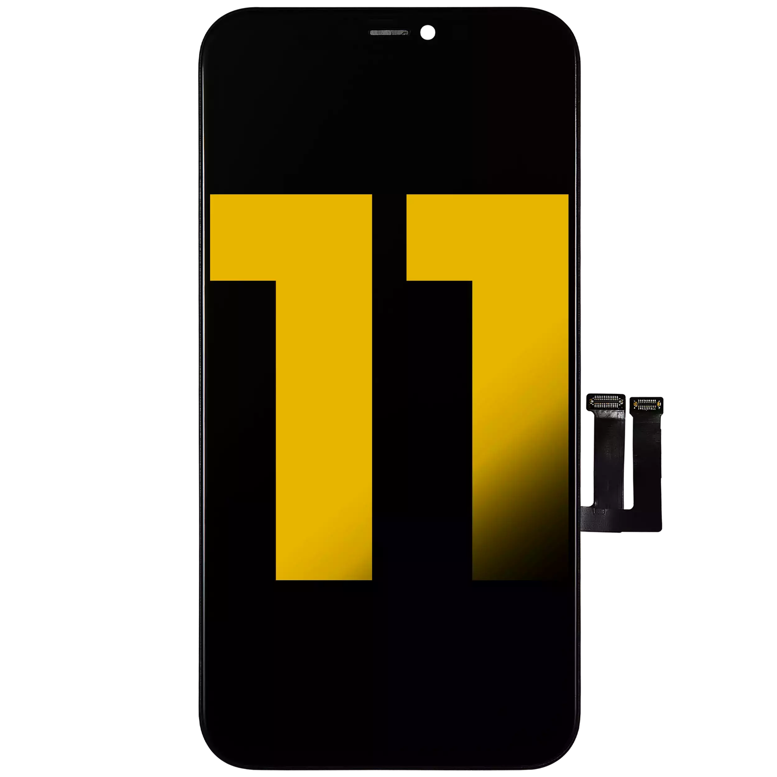 Lcd Assembly With Steel Plate Pre-Installed Compatible For Iphone 11 (Refurbished)