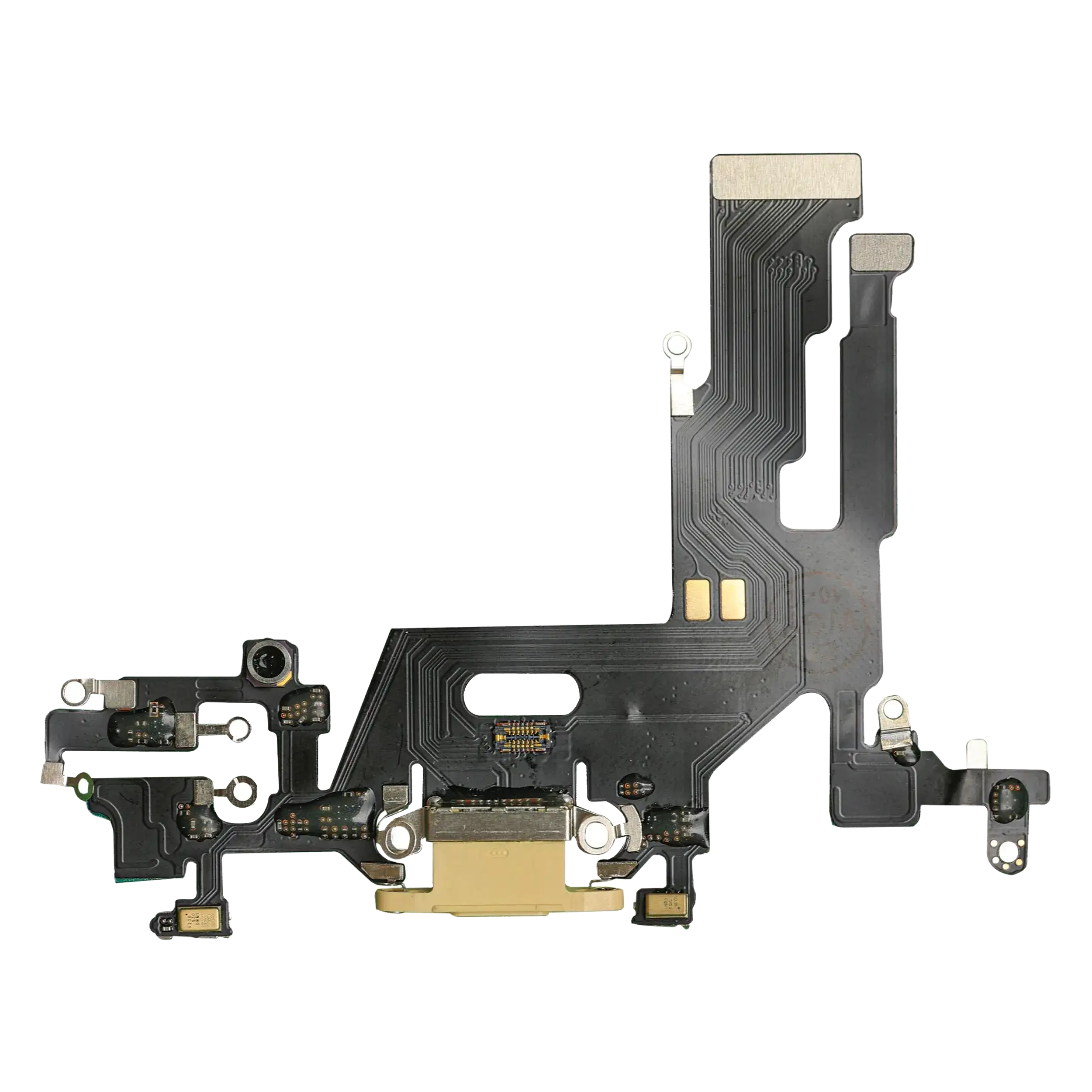 Charging Port Flex Cable Compatible For Iphone 11 (Aftermarket Plus) (Yellow)