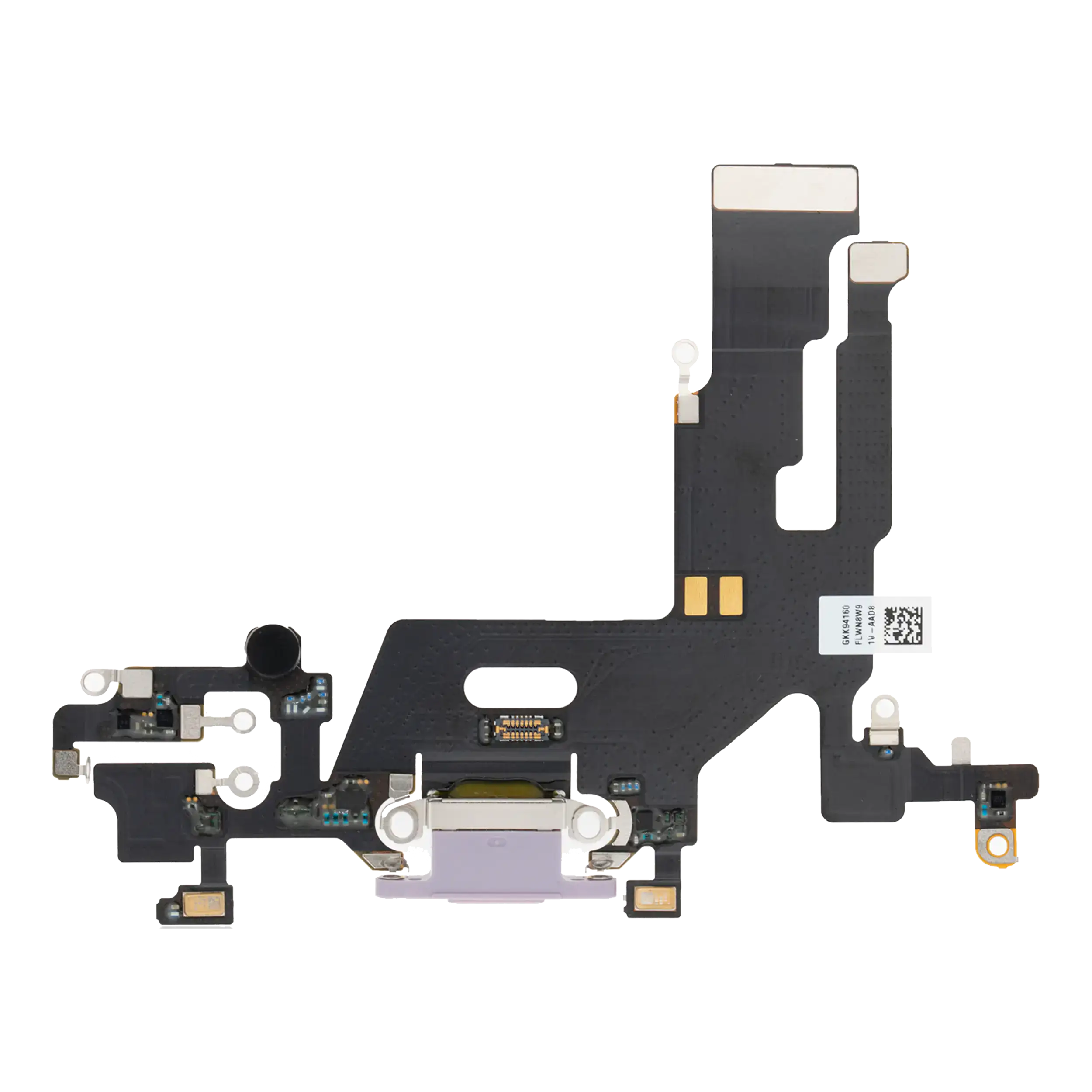 Charging Port Flex Cable Compatible For Iphone 11 (Aftermarket Plus) (Purple)