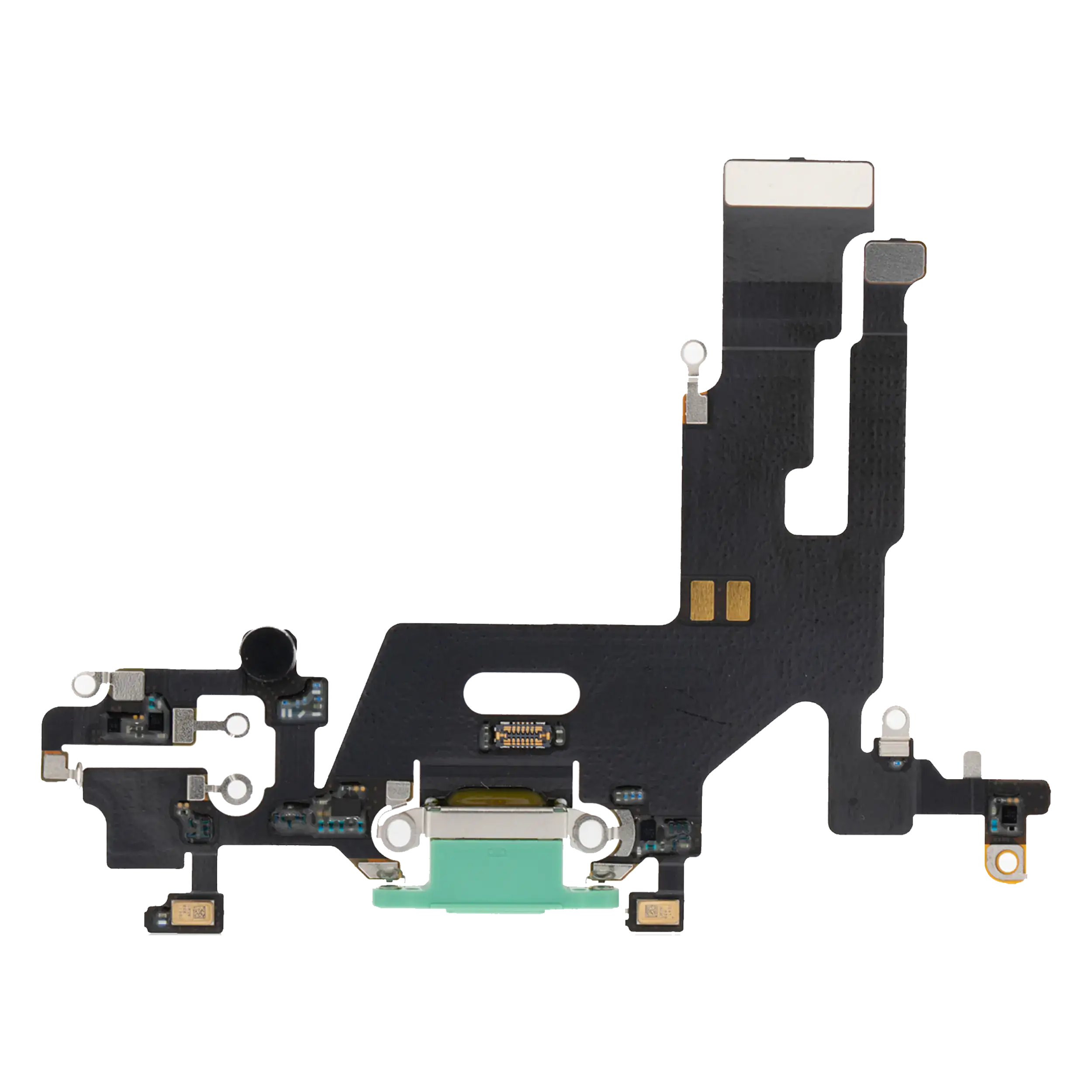 Charging Port Flex Cable Compatible For Iphone 11 (Aftermarket Plus) (Green)