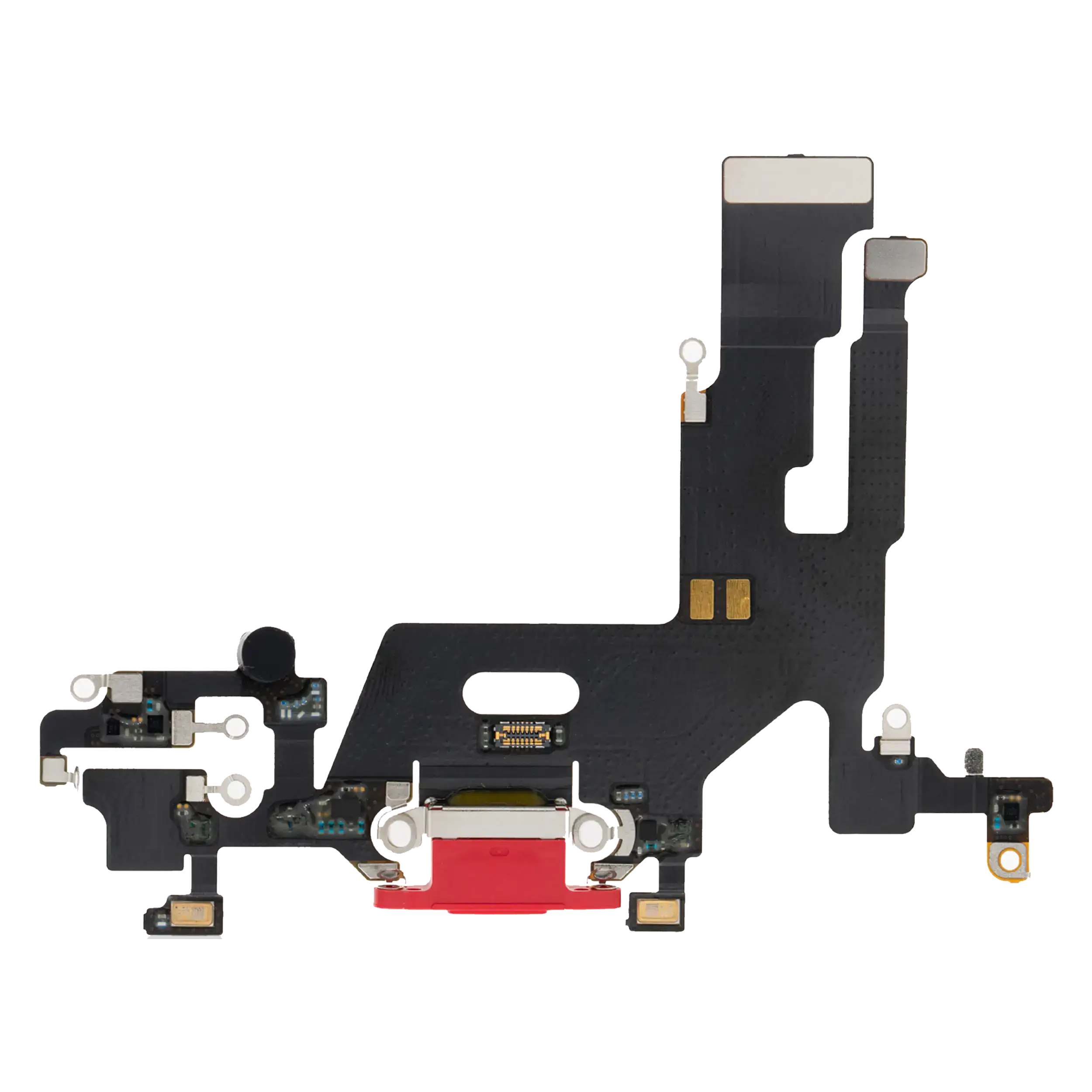 Charging Port Flex Cable Compatible For Iphone 11 (Aftermarket Plus) (Red)
