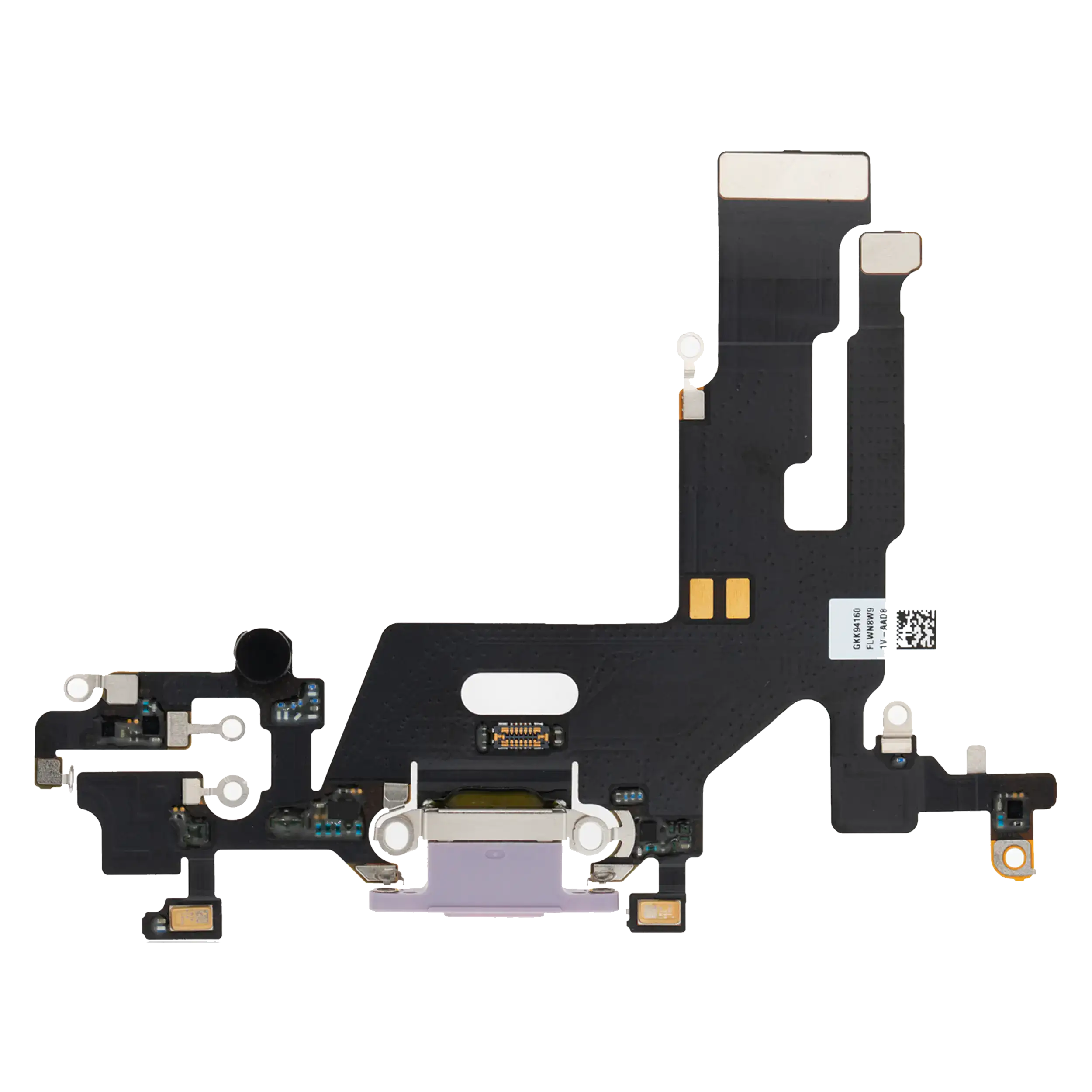 Charging Port Flex Cable Compatible For Iphone 11 (Premium) (Purple)