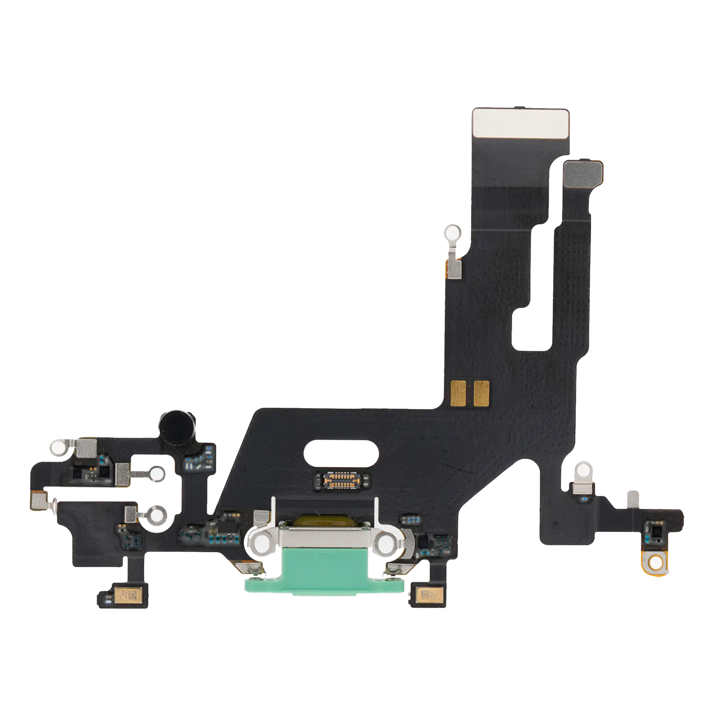 Charging Port Flex Cable Compatible For Iphone 11 (Premium) (Green)
