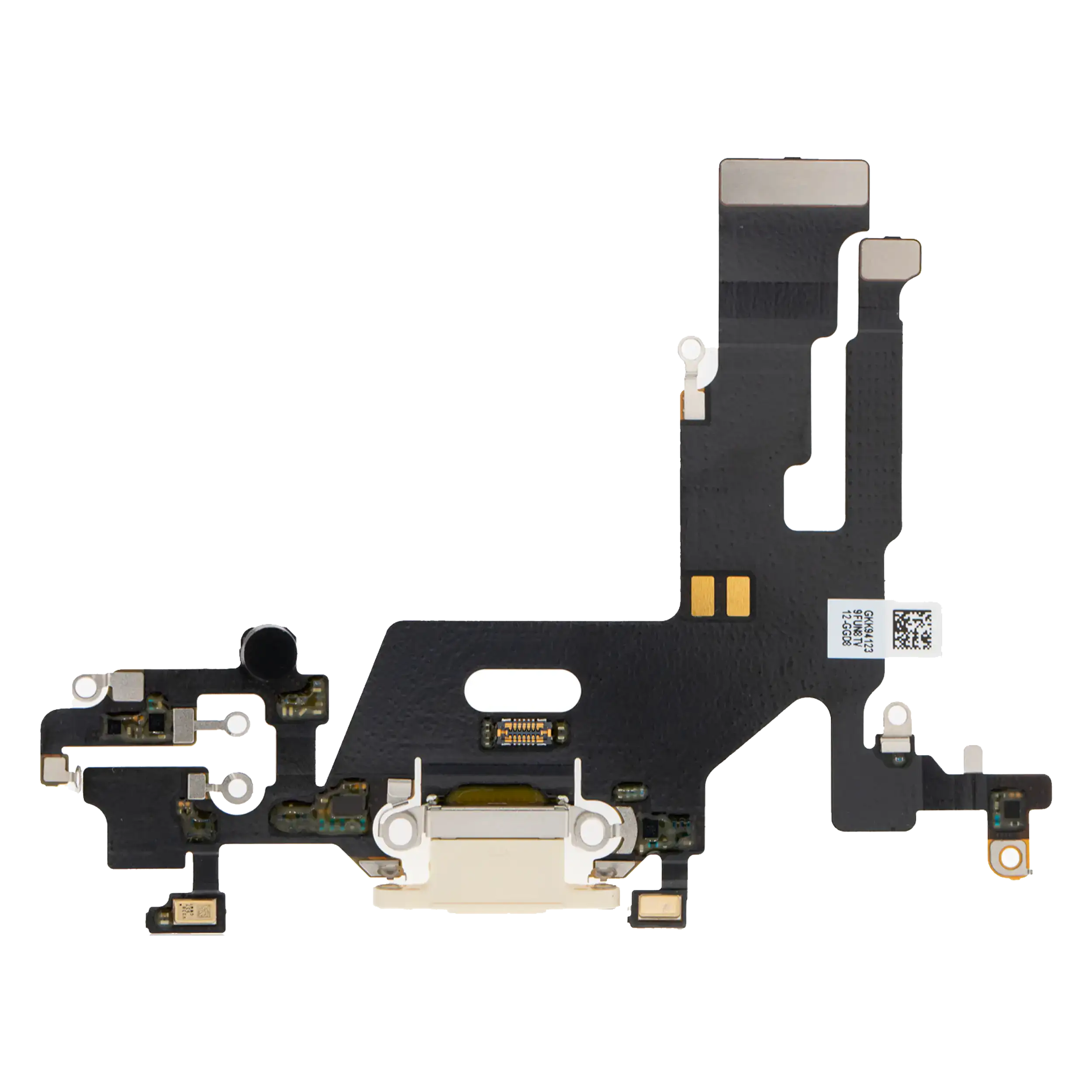 Charging Port Flex Cable Compatible For Iphone 11 (Premium) (White)