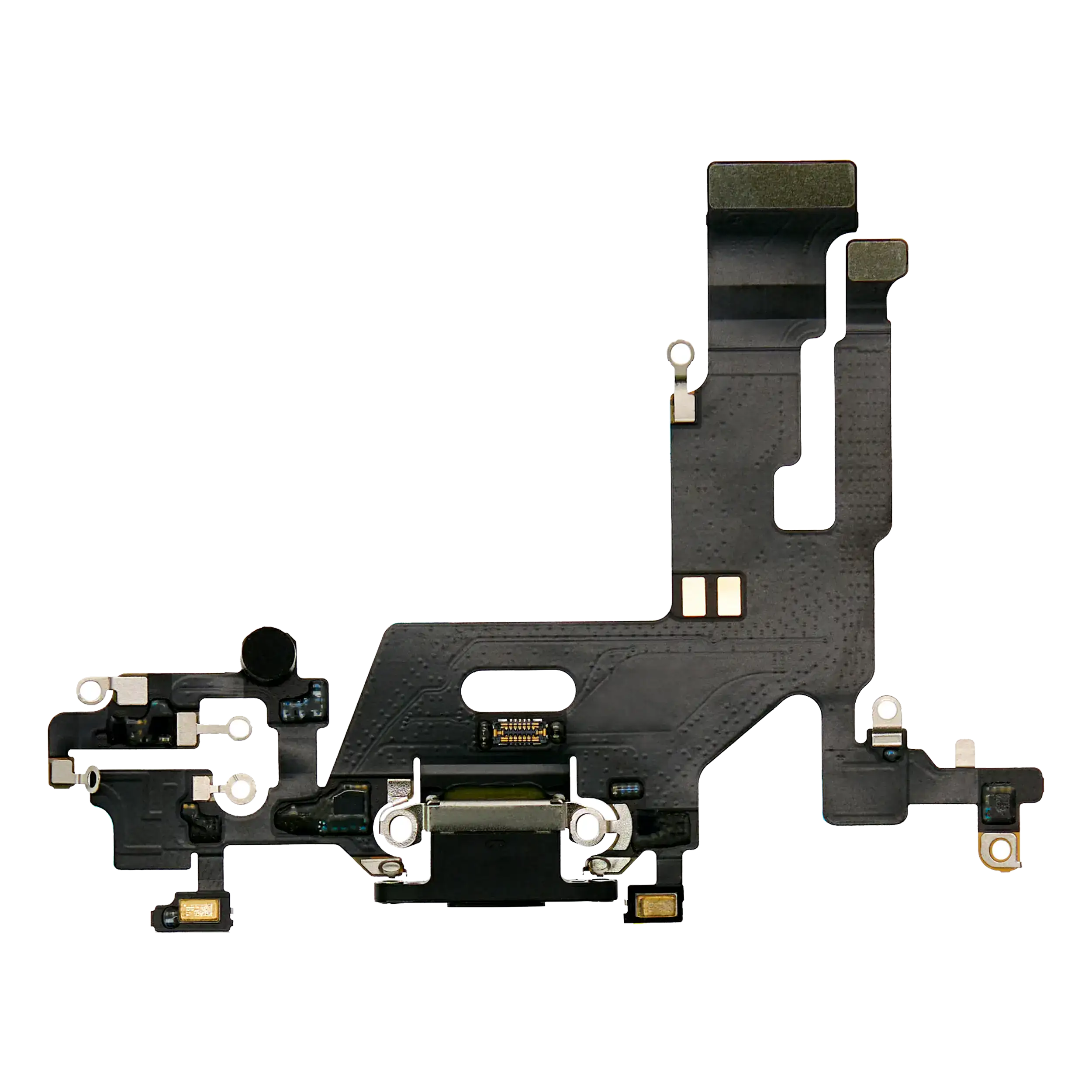 Charging Port Flex Cable Compatible For Iphone 11 (Premium) (Black)