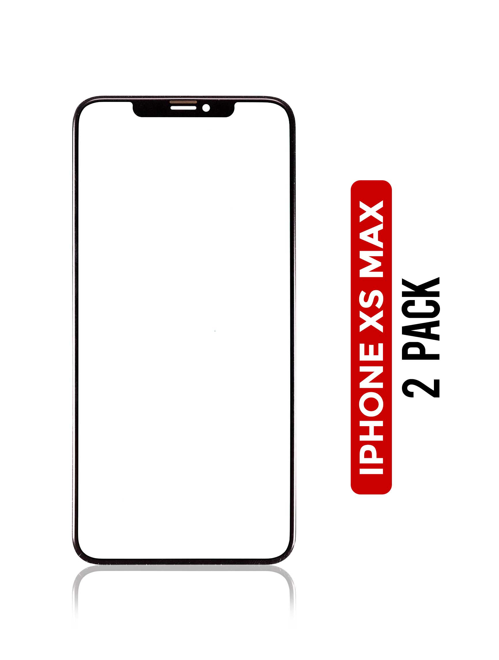 Front Cover Glass Only Compatible For Iphone Xs Max (2 Pack)