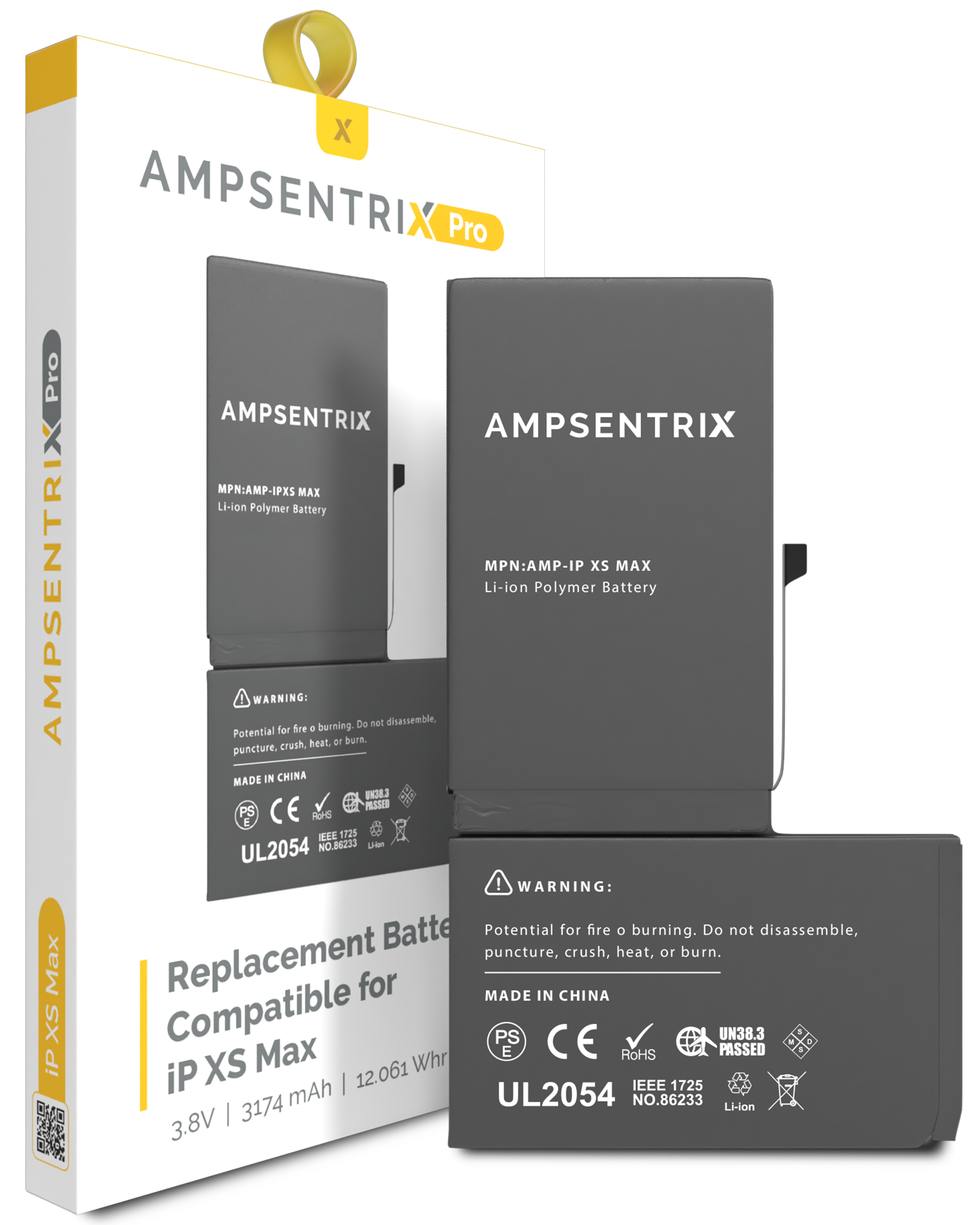 Replacement Battery Compatible For Iphone Xs Max (Ampsentrix Pro)