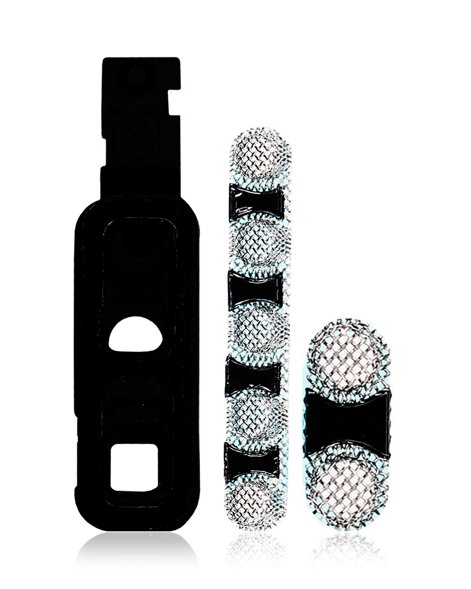 Loudspeaker / Mic Mesh Compatible For Iphone Xs Max (White) (10 Pack)