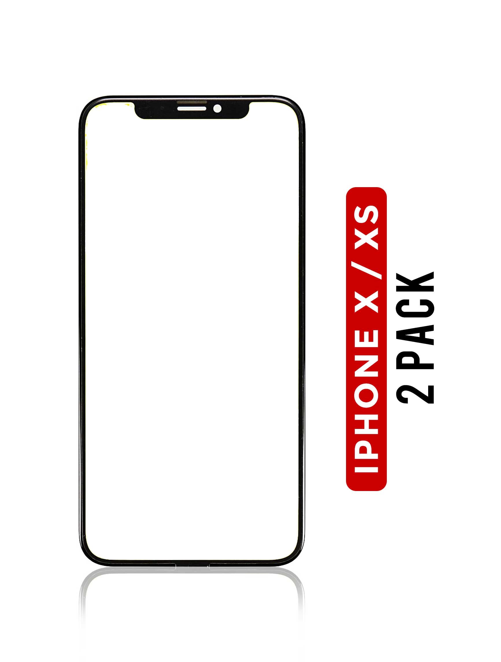 Front Cover Glass Only Compatible For Iphone X / Xs (2 Pack)