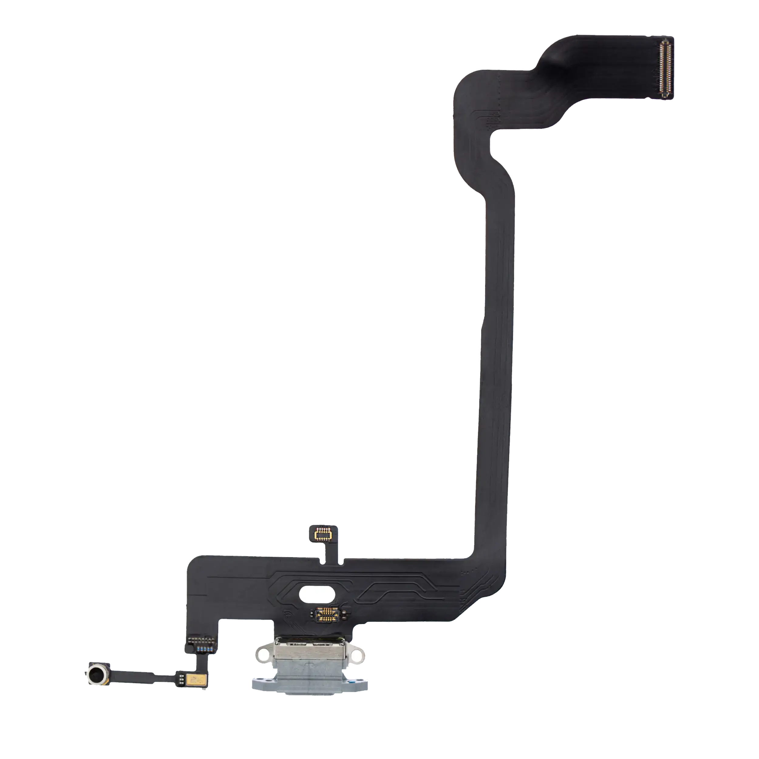 Charging Port Flex Cable Compatible For Iphone Xs (Aftermarket) (Silver)