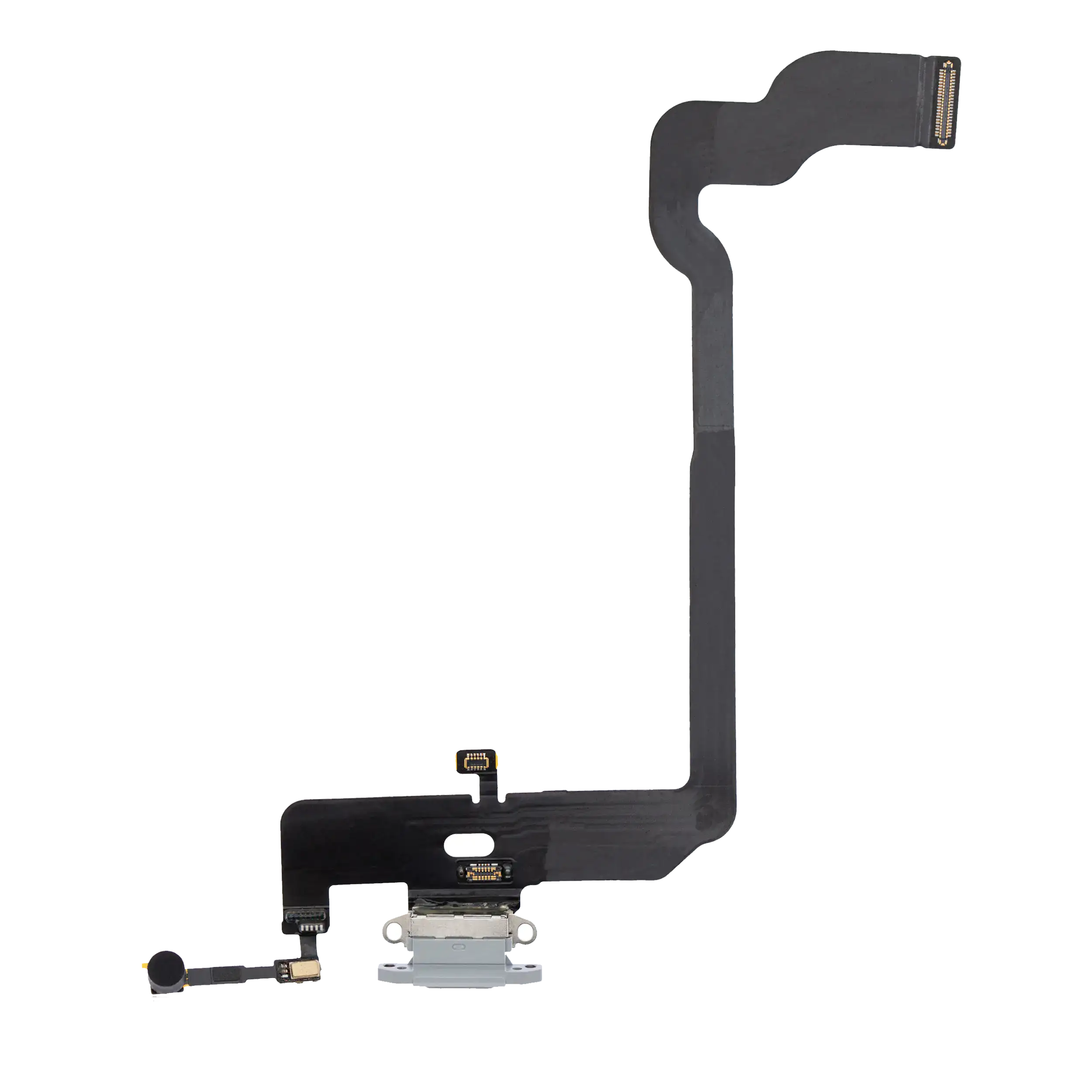 Charging Port Flex Cable Compatible For Iphone Xs (Premium) (Silver)