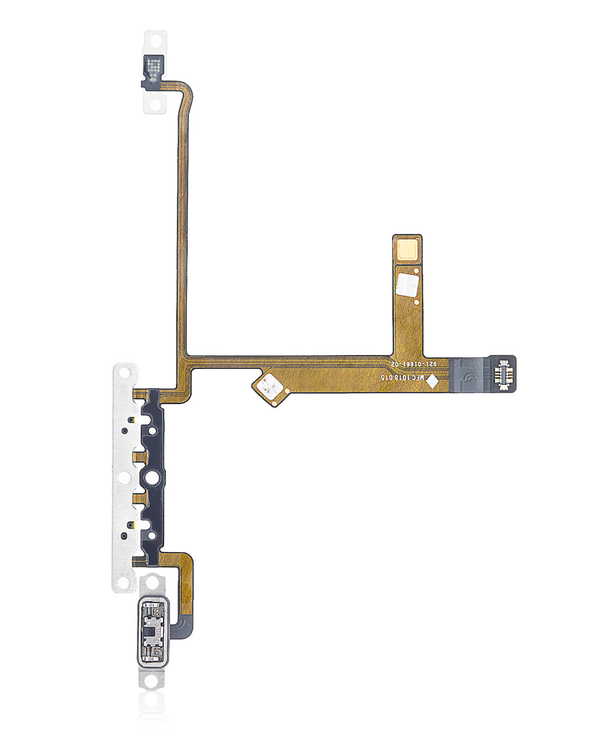 Volume Button Flex Cable With Metal Bracket Compatible For Iphone Xs