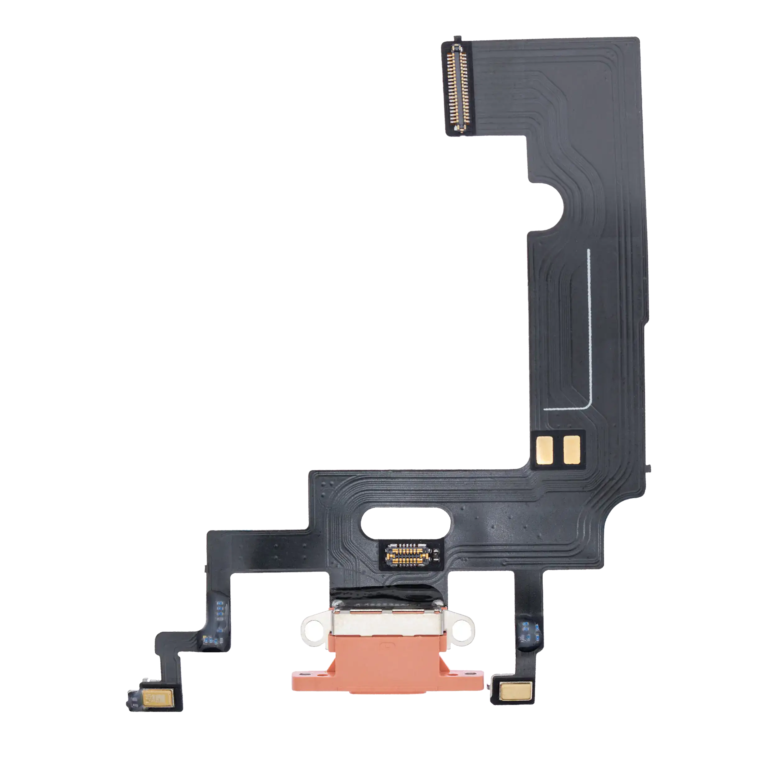Charging Port Flex Cable Compatible For Iphone Xr (Aftermarket) (Coral)