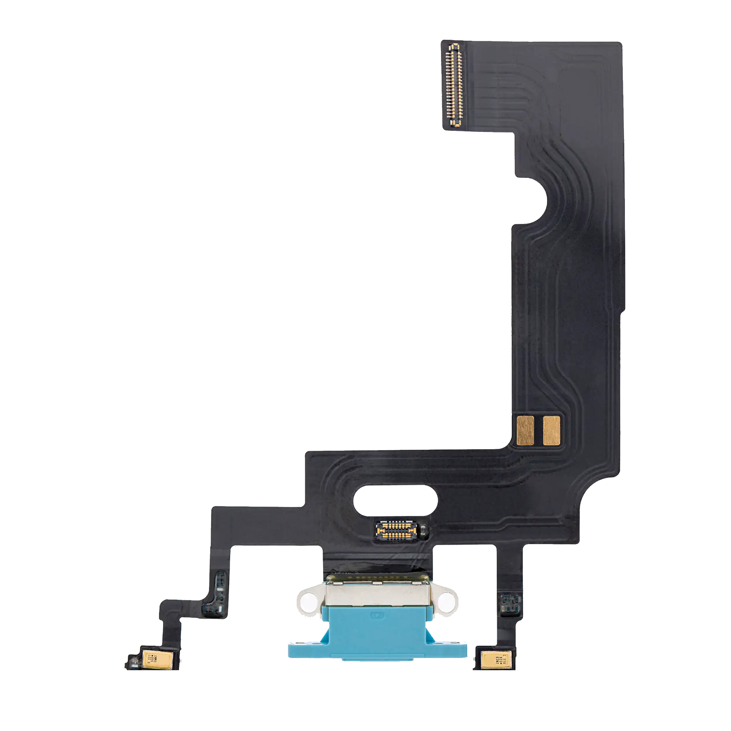 Charging Port Flex Cable Compatible For Iphone Xr (Aftermarket) (Blue)