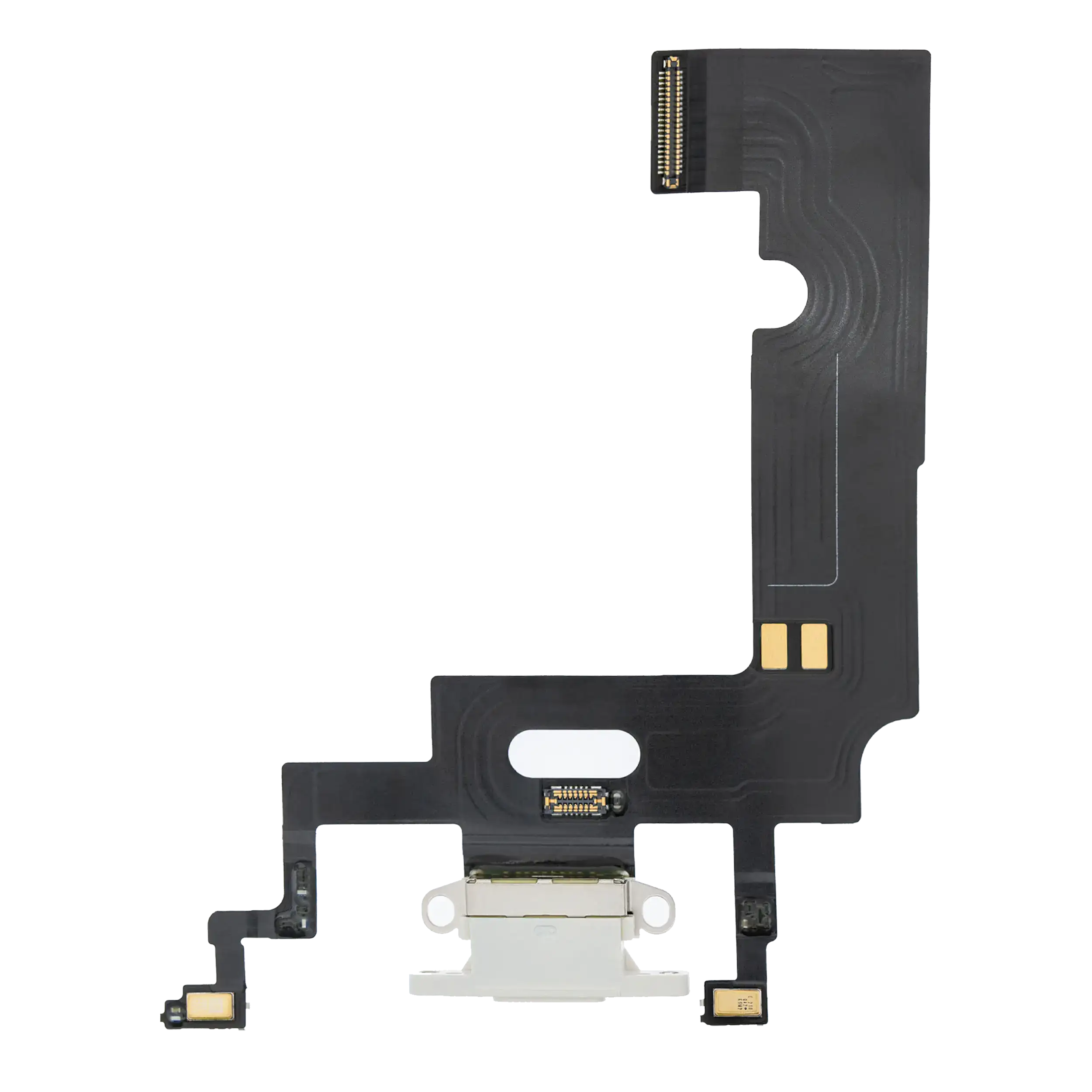 Charging Port Flex Cable Compatible For Iphone Xr (Premium) (White)