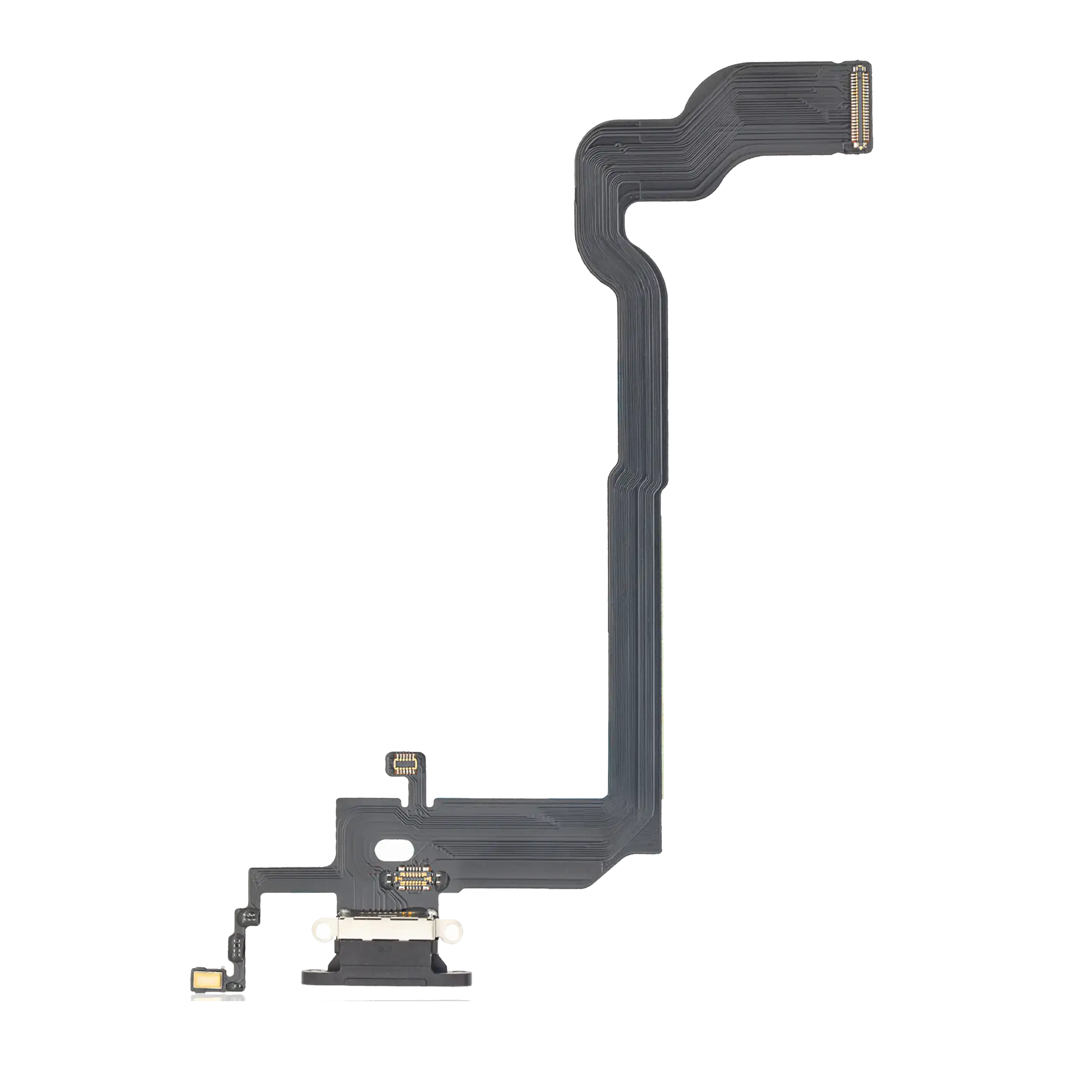 Charging Port Flex Cable Compatible For Iphone X (Aftermarket) (Space Gray)