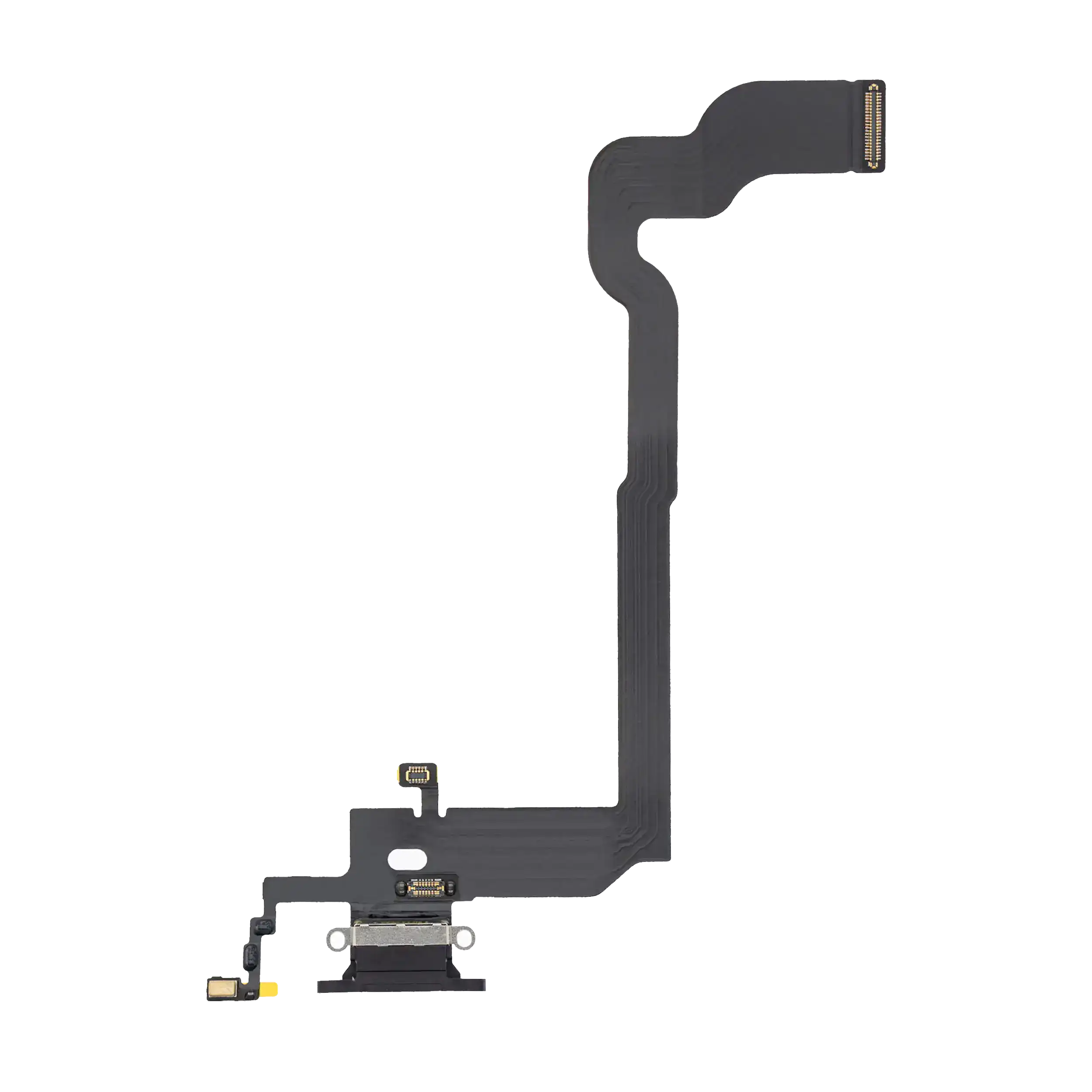 Charging Port Flex Cable Compatible For Iphone X (Premium) (Space Gray)