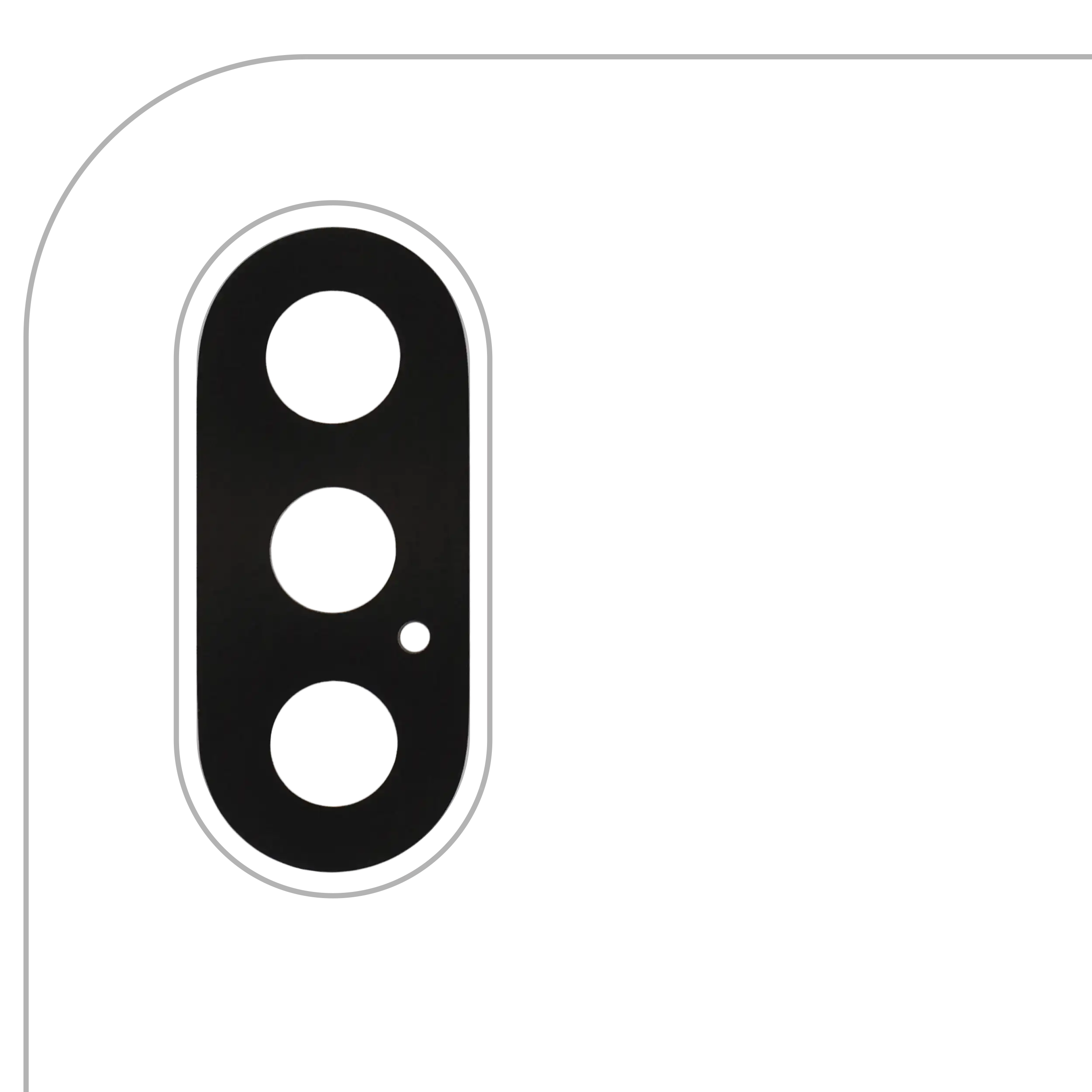 Back Camera Lens With Adhesive (Glass Only) Compatible For Iphone X (10 Pack) (Aftermarket Plus)