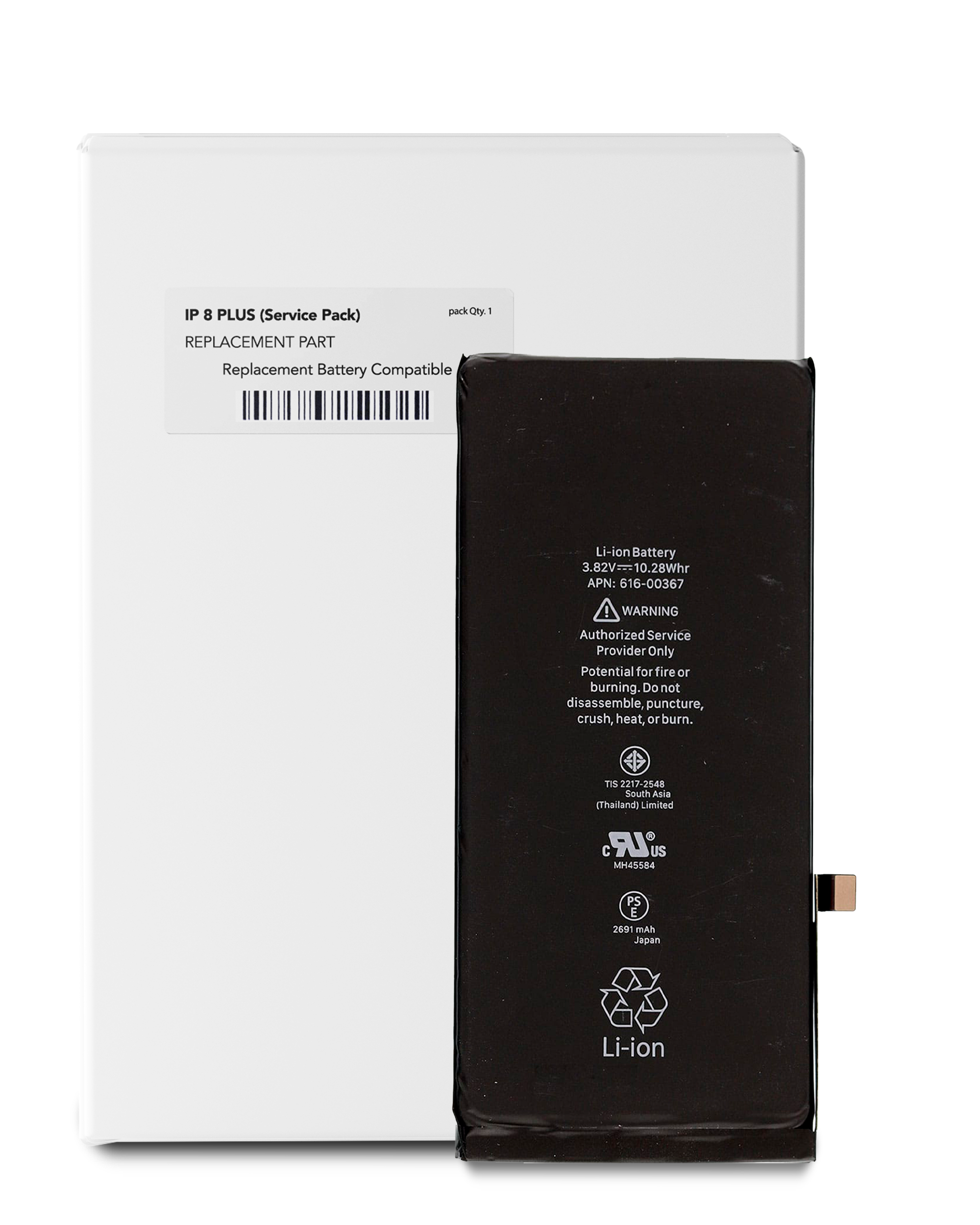 Replacement Battery Compatible For Iphone 8 Plus (Service Pack)
