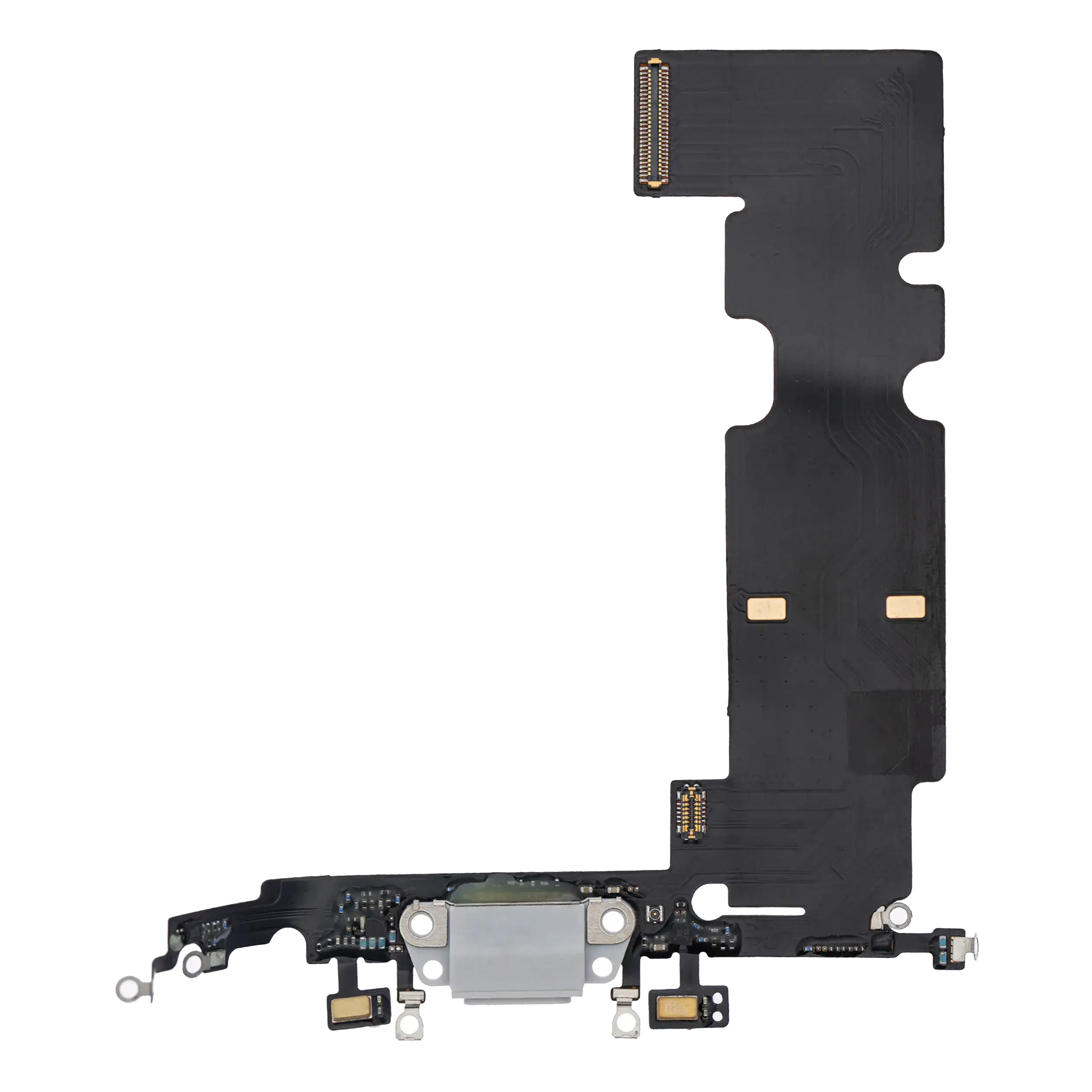 Charging Port Flex Cable Compatible For Iphone 8 Plus (Aftermarket) (Silver)