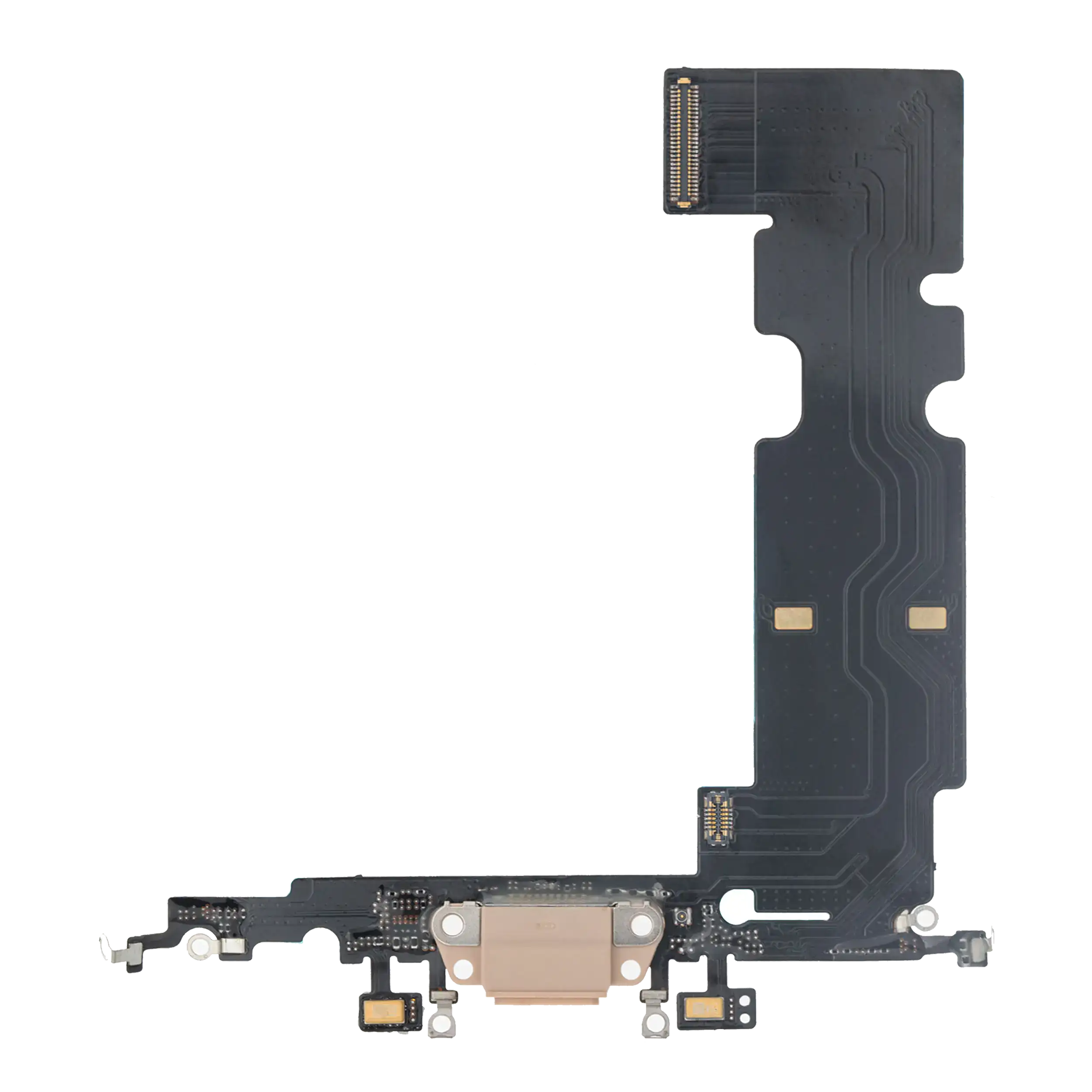 Charging Port Flex Cable Compatible For Iphone 8 Plus (Aftermarket) (Gold)