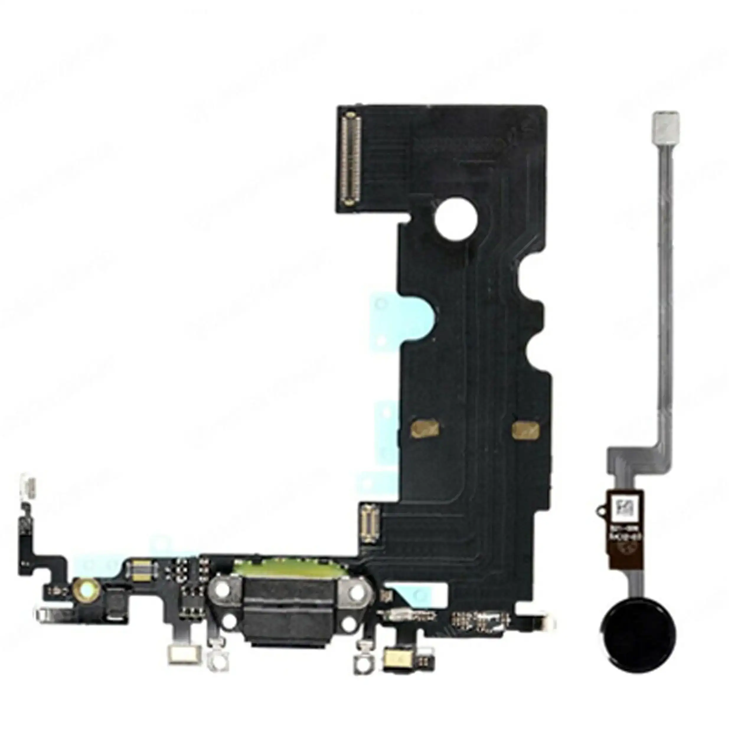 Home Button Solution W/ Charging Port Compatible For Iphone 8 Plus (Space Gray) (Version 2)