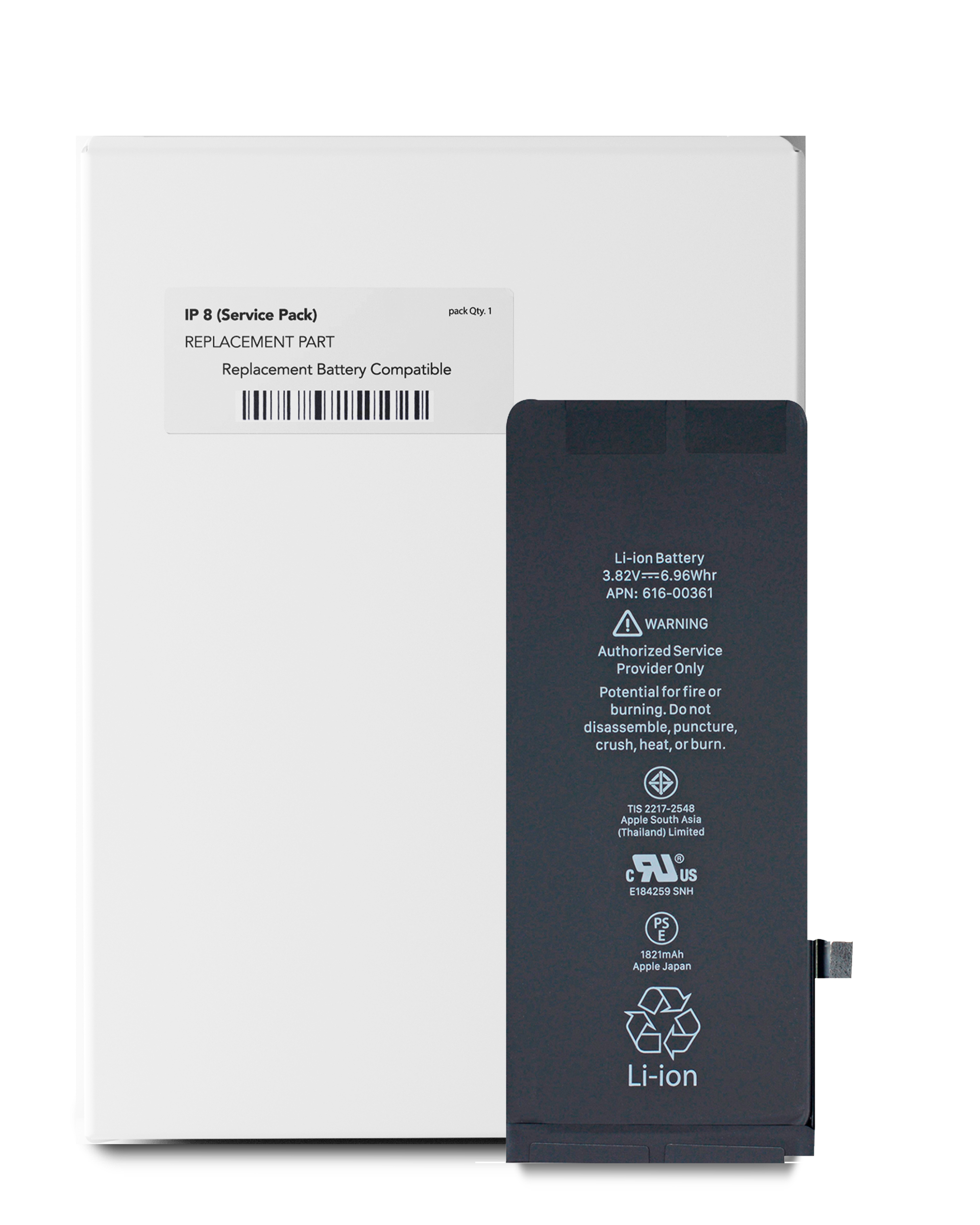 Replacement Battery Compatible For Iphone 8 (Service Pack)