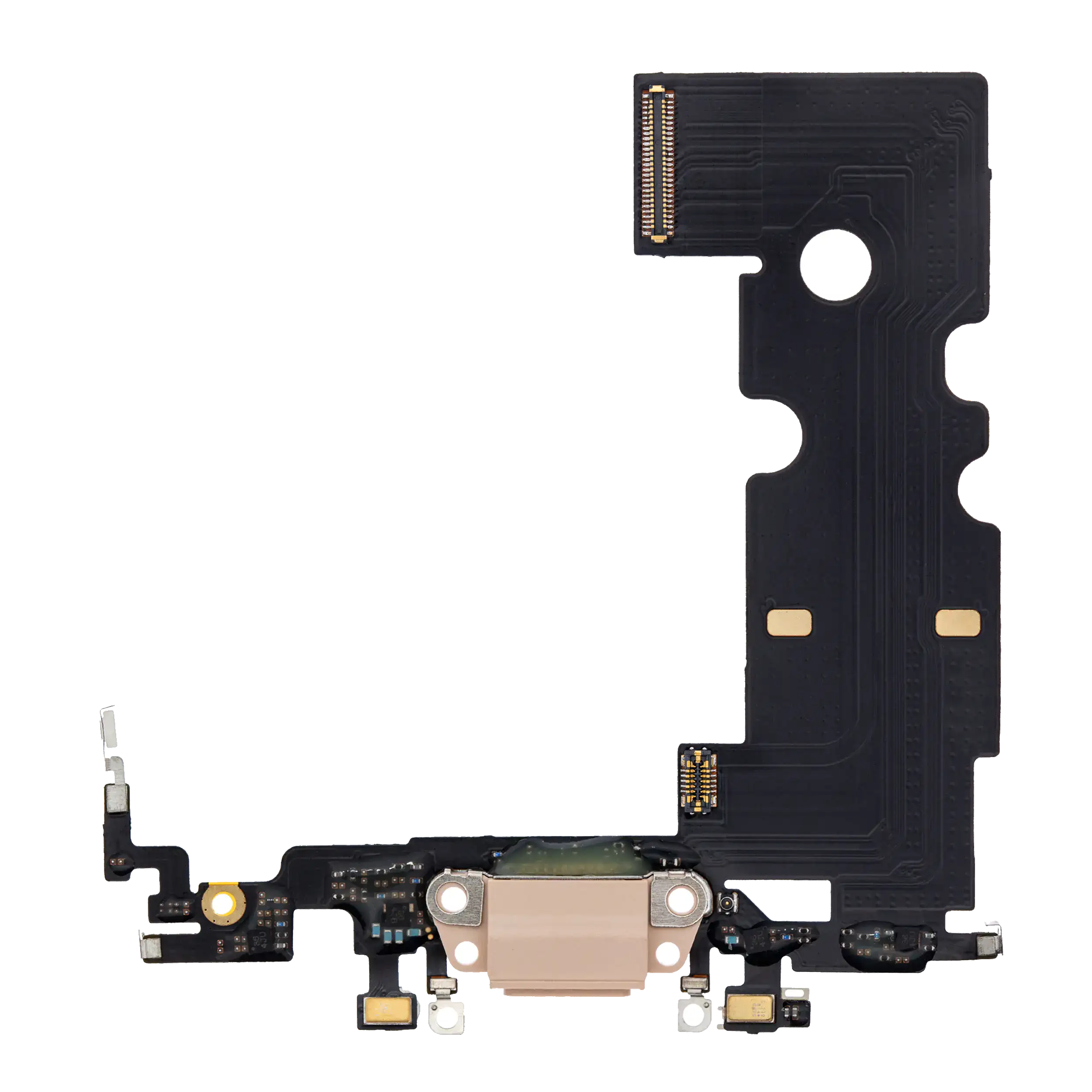 Charging Port Flex Cable Compatible For Iphone 8  (Aftermarket) (Gold)