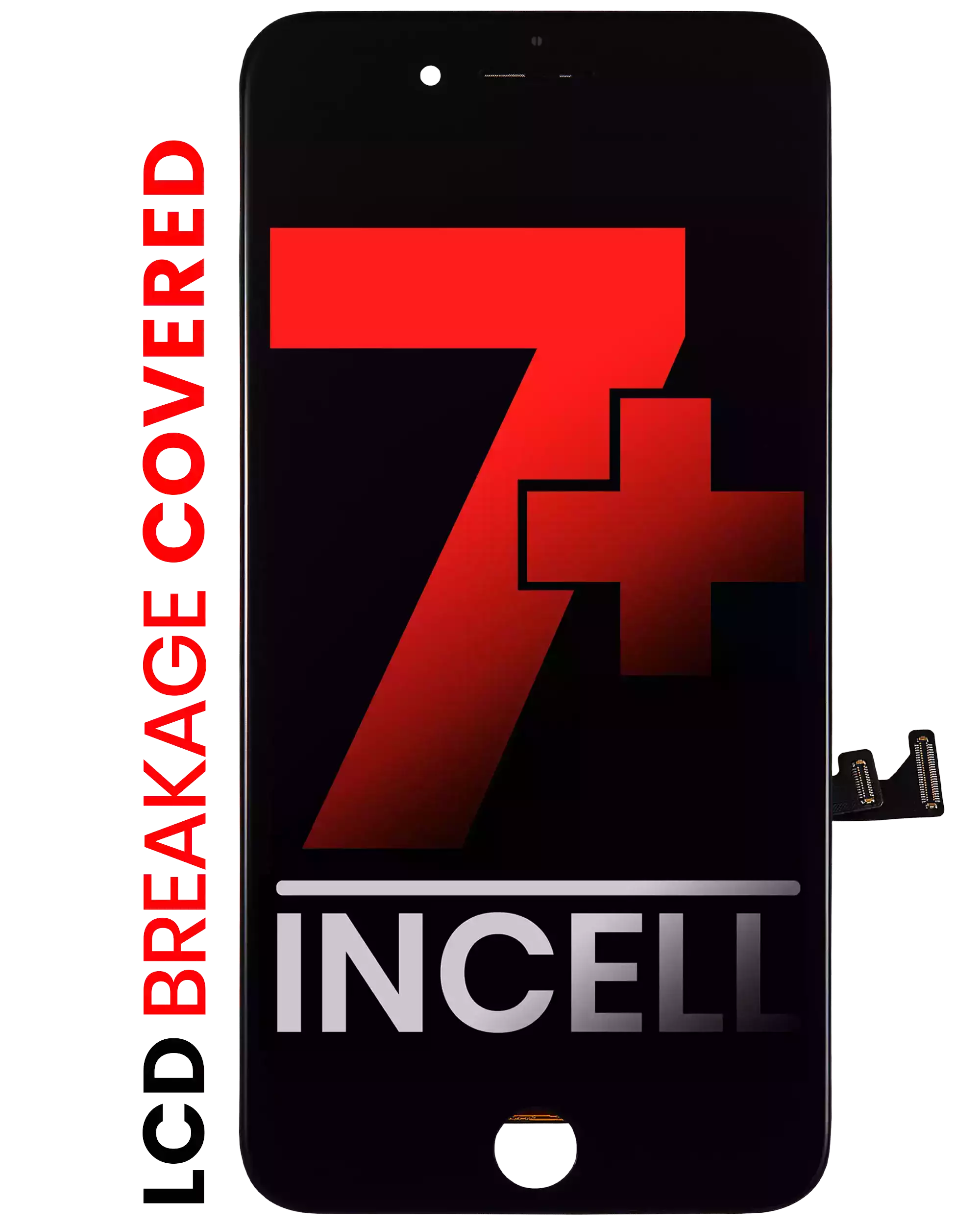 Lcd Assembly With Steel Plate Compatible For Iphone 7 Plus (Aftermarket Pro: Xo7 Incell) (Black)