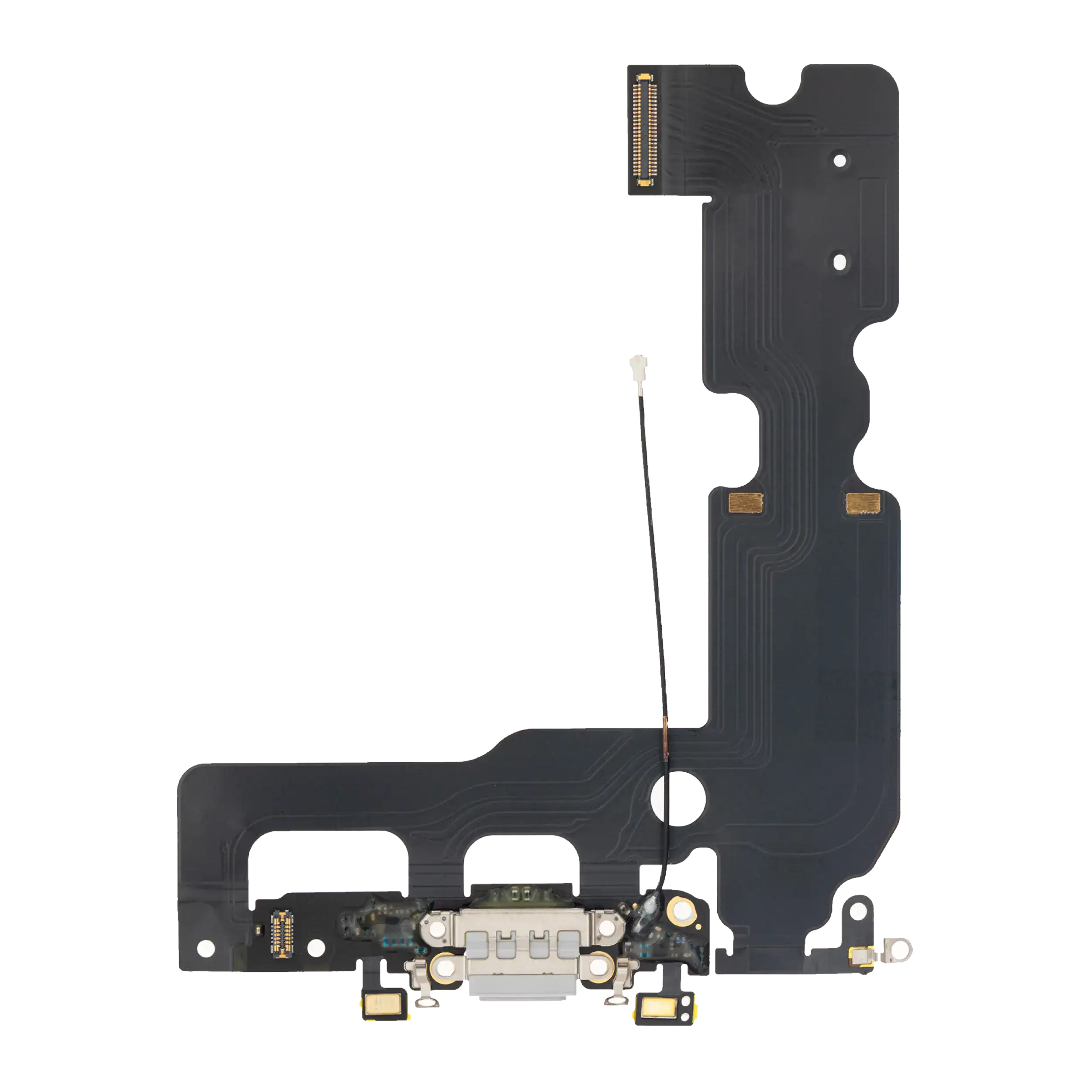 Charging Port Flex Cable Compatible For Iphone 7 Plus (Premium) (Silver)