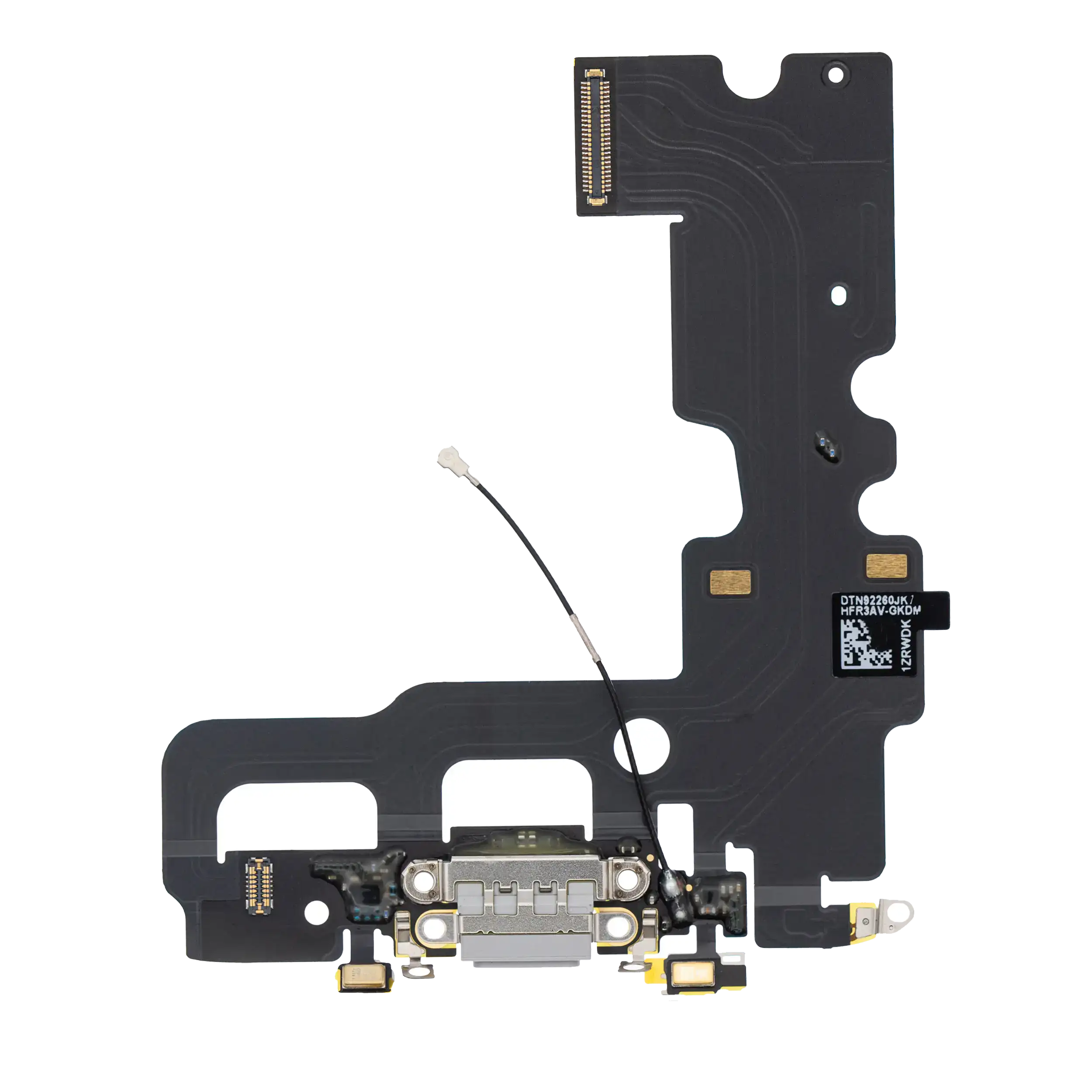 Charging Port Flex Cable Compatible For Iphone 7 (Premium) (Silver)