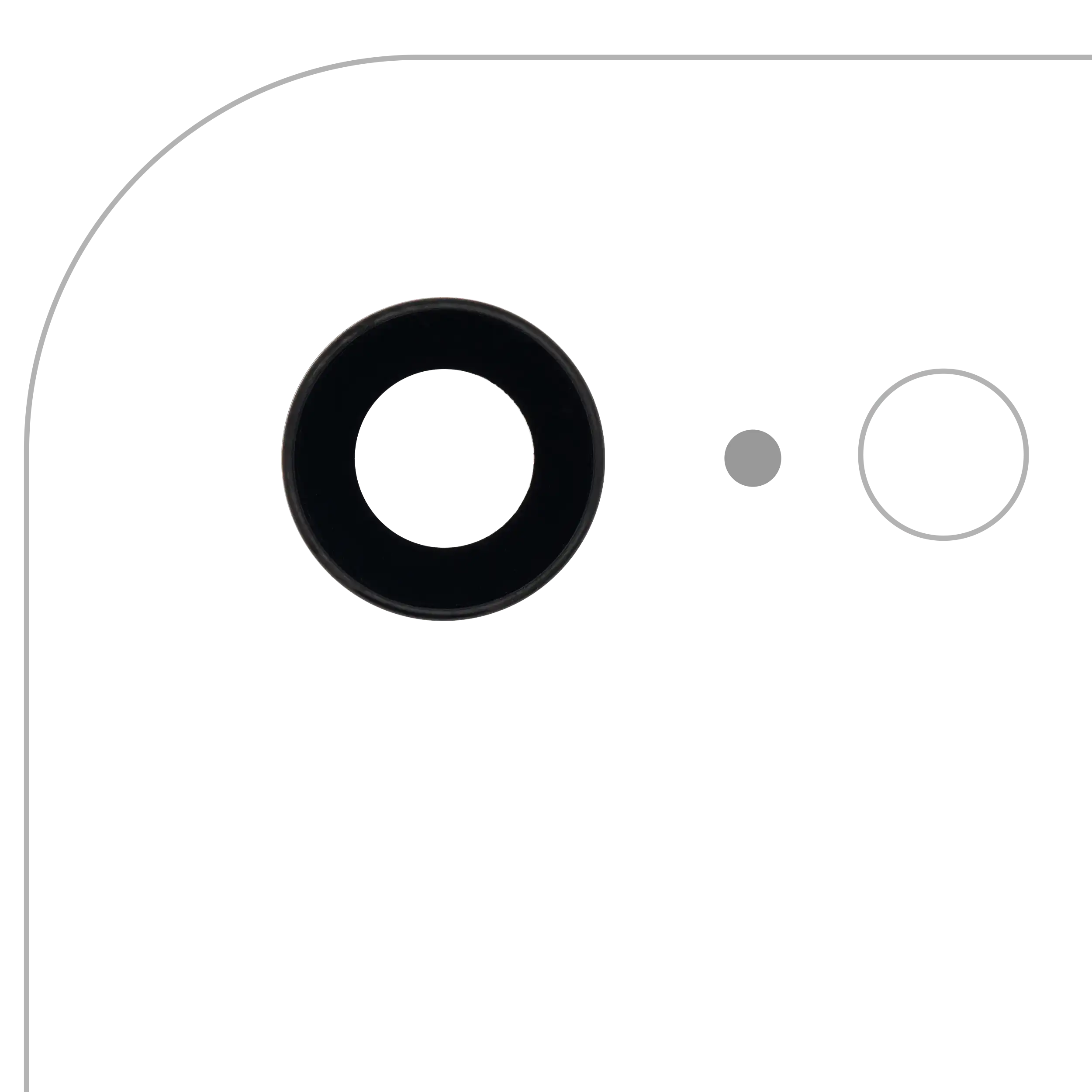 Back Camera Lens With Bracket & Bezel Compatible For Iphone 7 (Aftermarket Plus) (10 Pack)