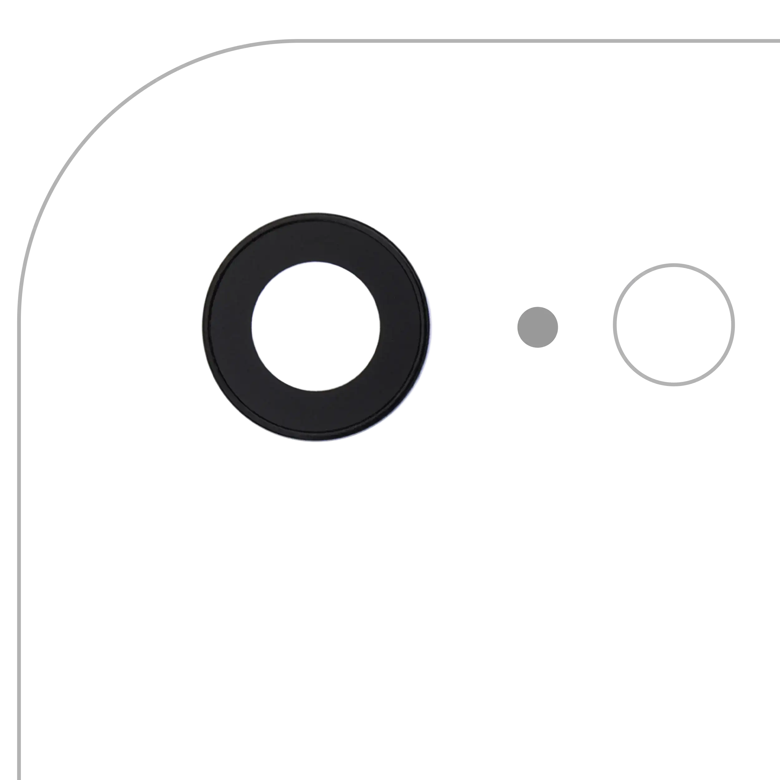 Back Camera Lens With Bracket & Bezel Compatible For Iphone 7 (10 Pack) (Real Sapphire L Premium)