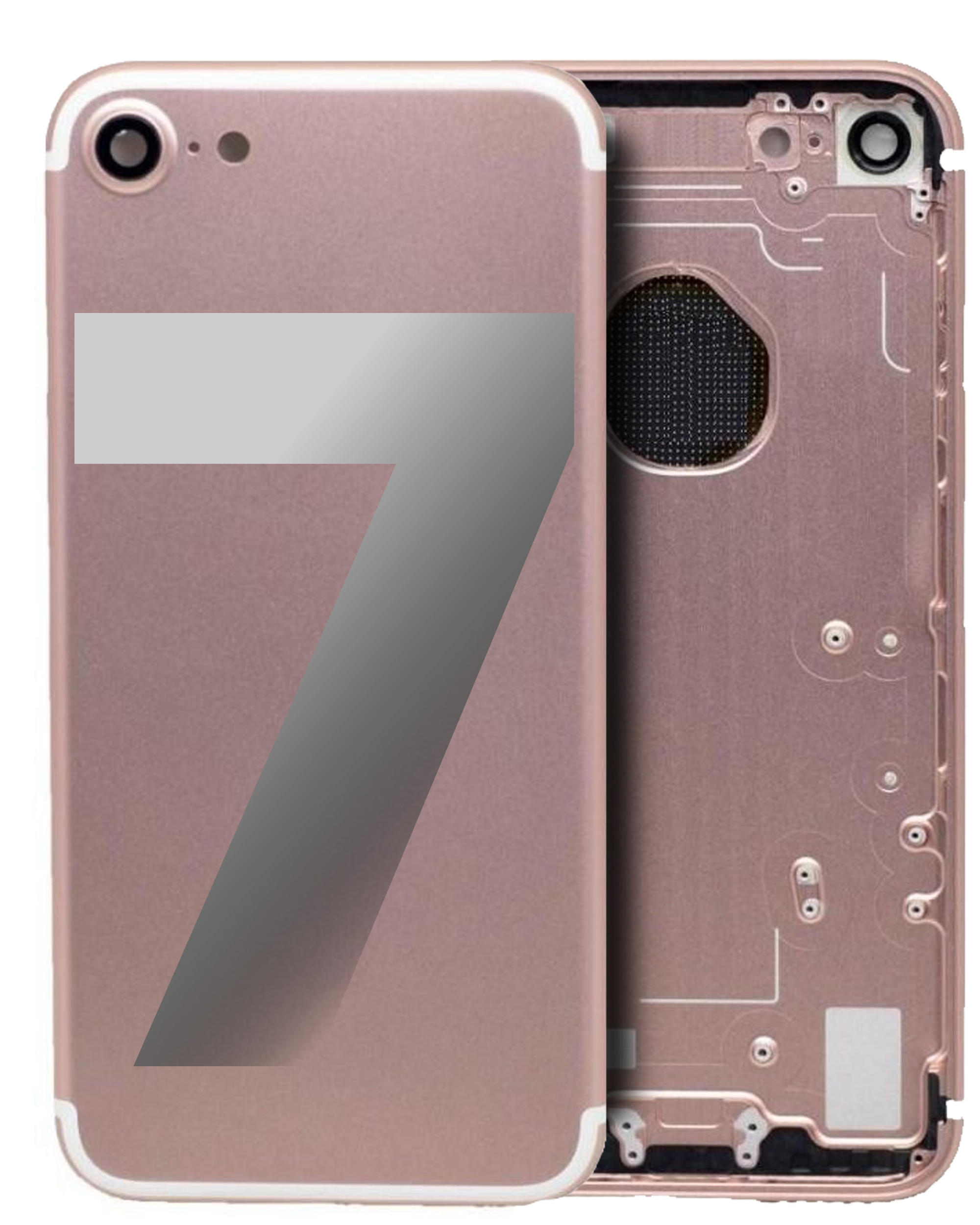 Back Housing Compatible For Iphone 7 (Generic) (Rose Gold)