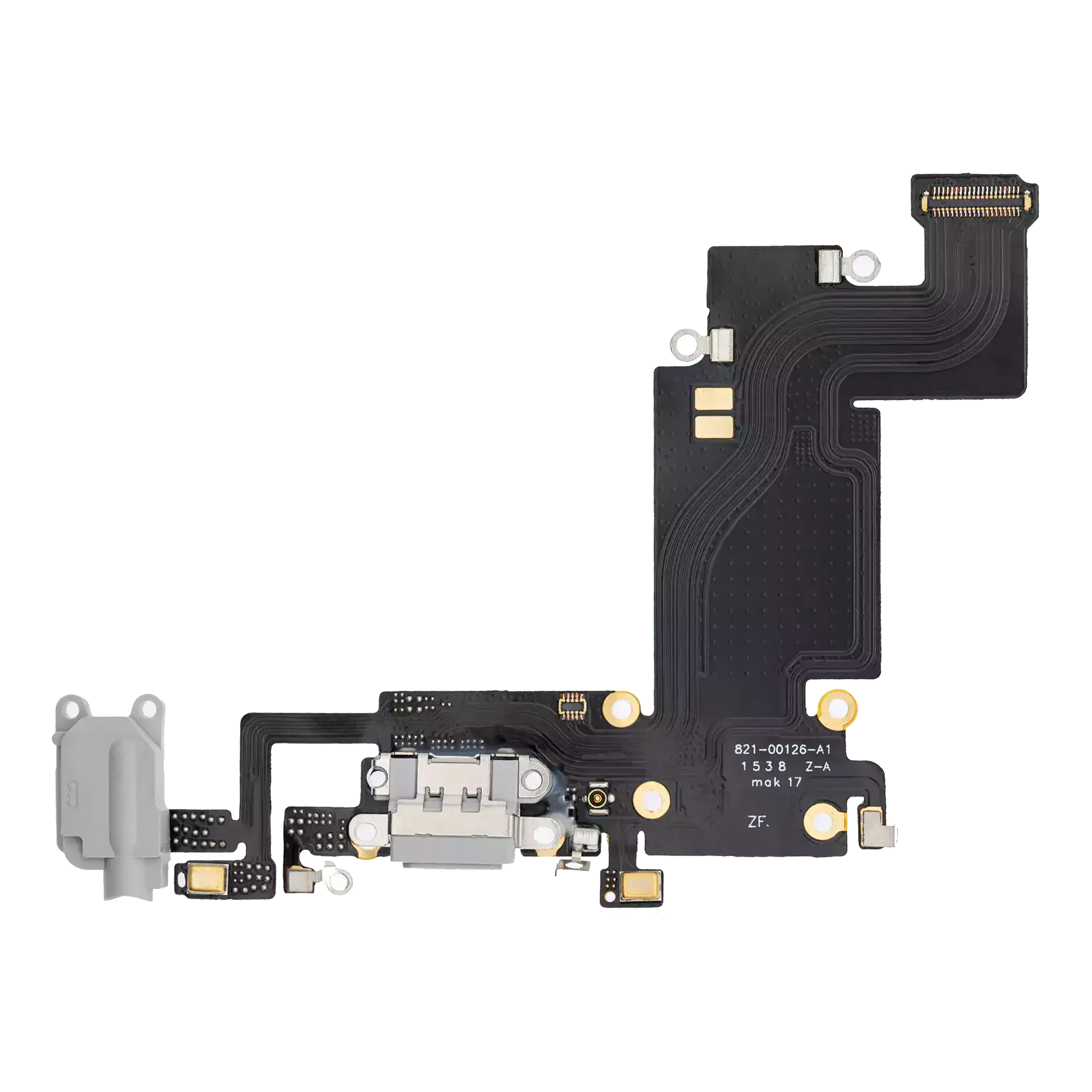 Charging Port Flex Cable Compatible For Iphone 6S Plus (Premium) (Silver)