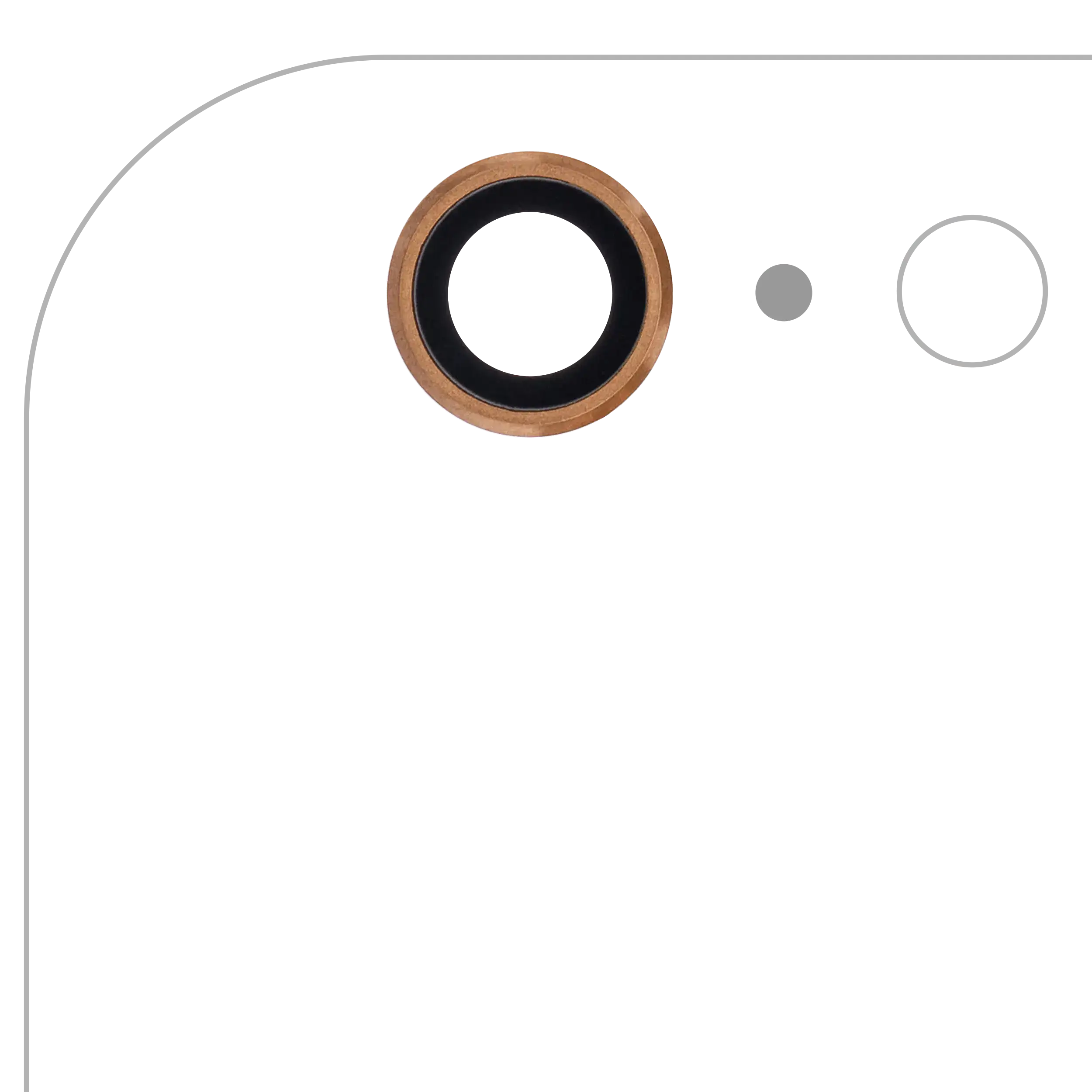 Back Camera Lens Compatible For Iphone 6 Plus / 6S Plus (Gold) (10 Pack)