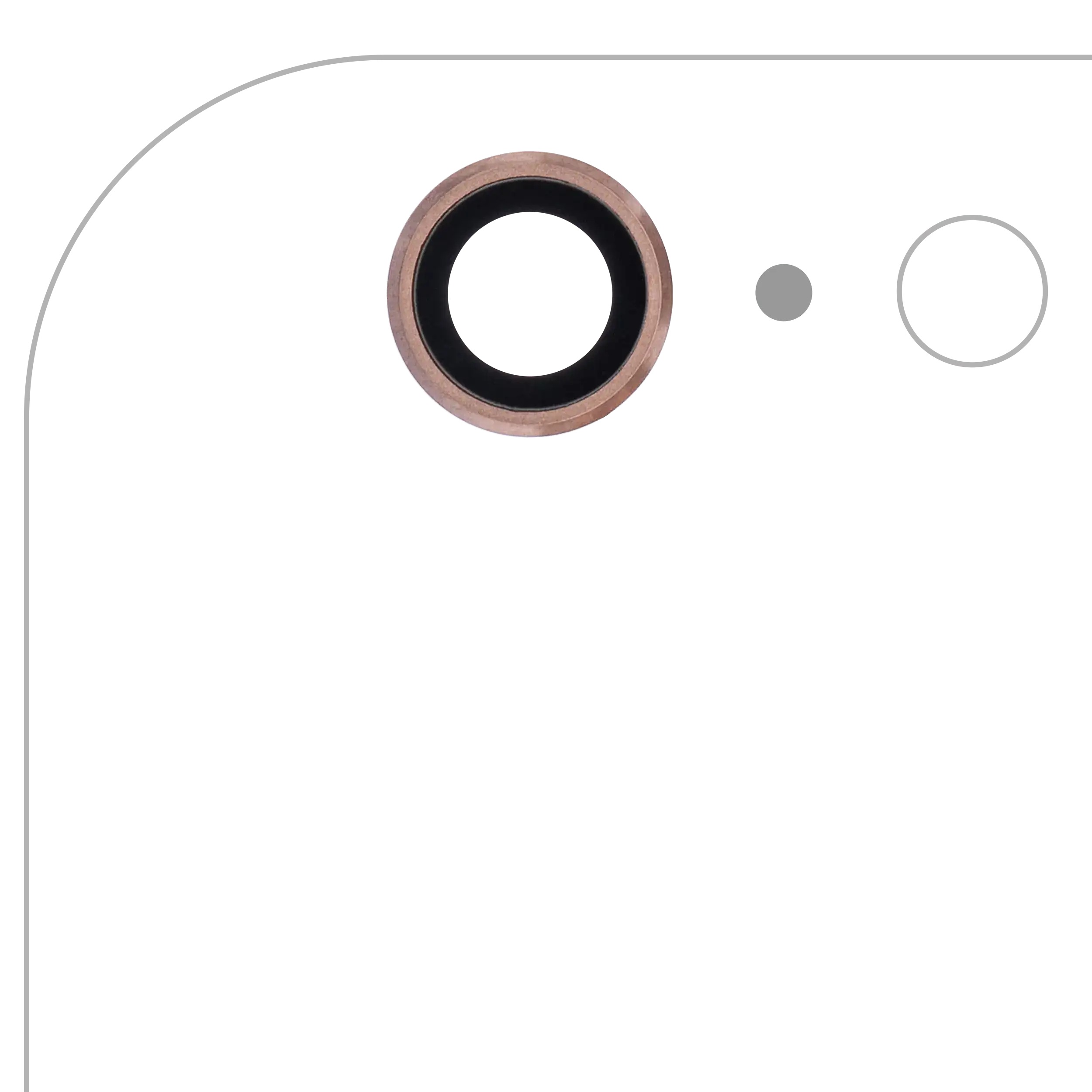 Back Camera Lens Compatible For Iphone 6S Plus (Rose Gold) (10 Pack)